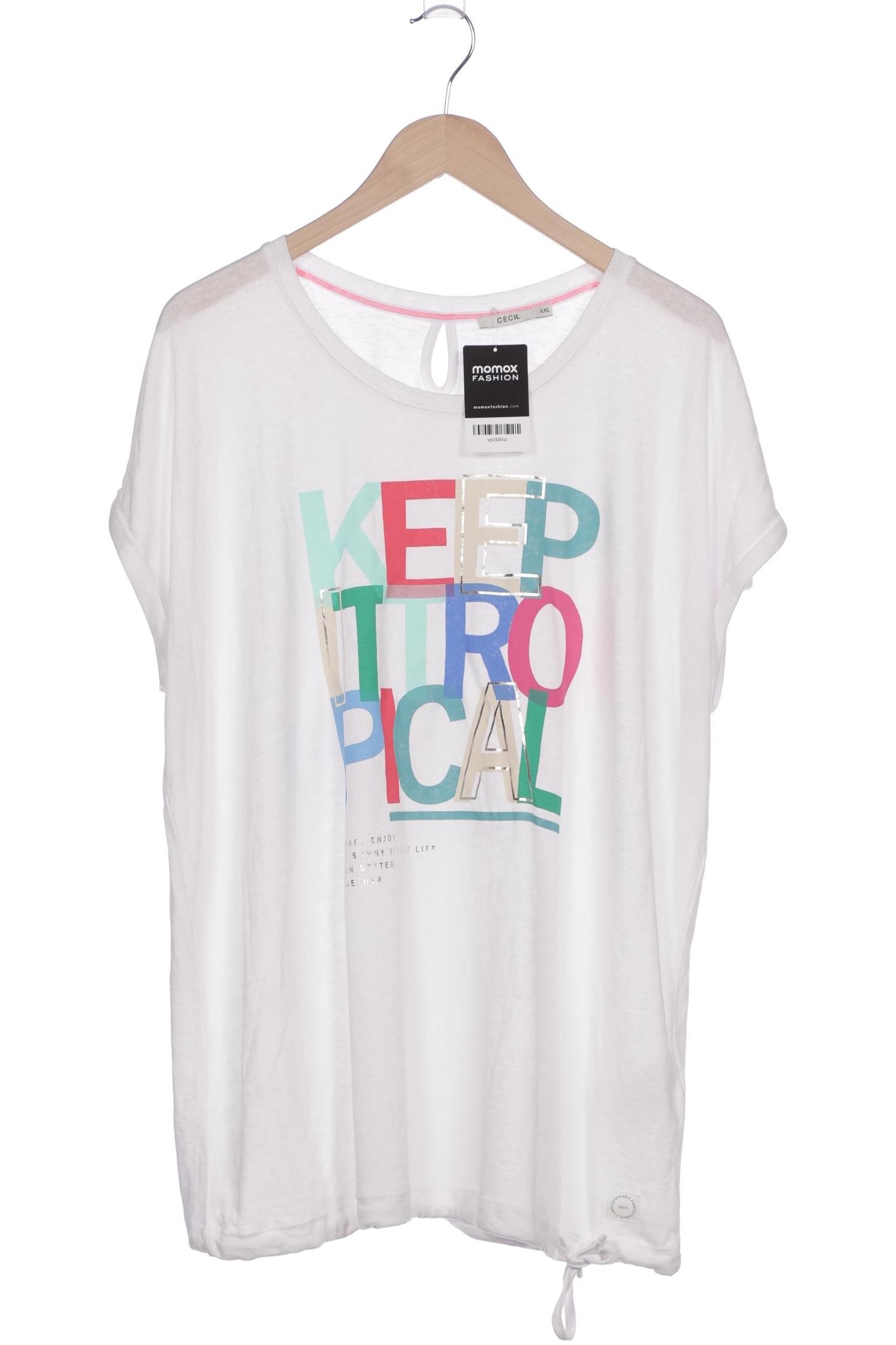 

Cecil Damen T-Shirt, weiß, Gr. 46
