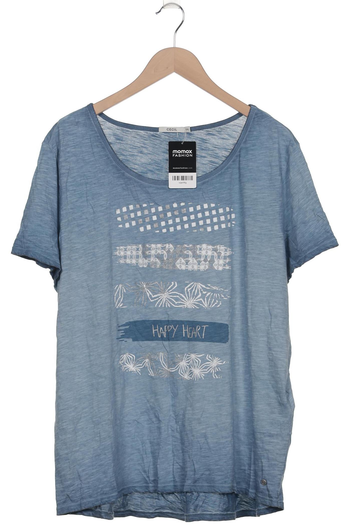 

Cecil Damen T-Shirt, blau, Gr. 46