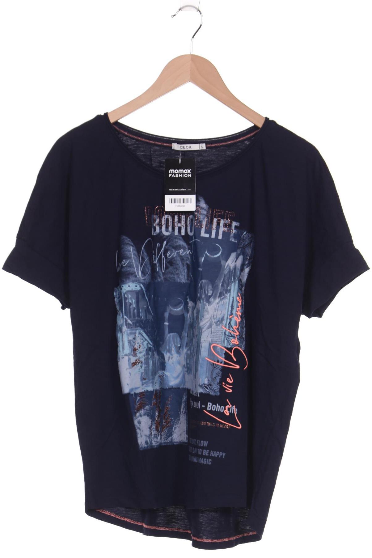 

CECIL Damen T-Shirt, marineblau