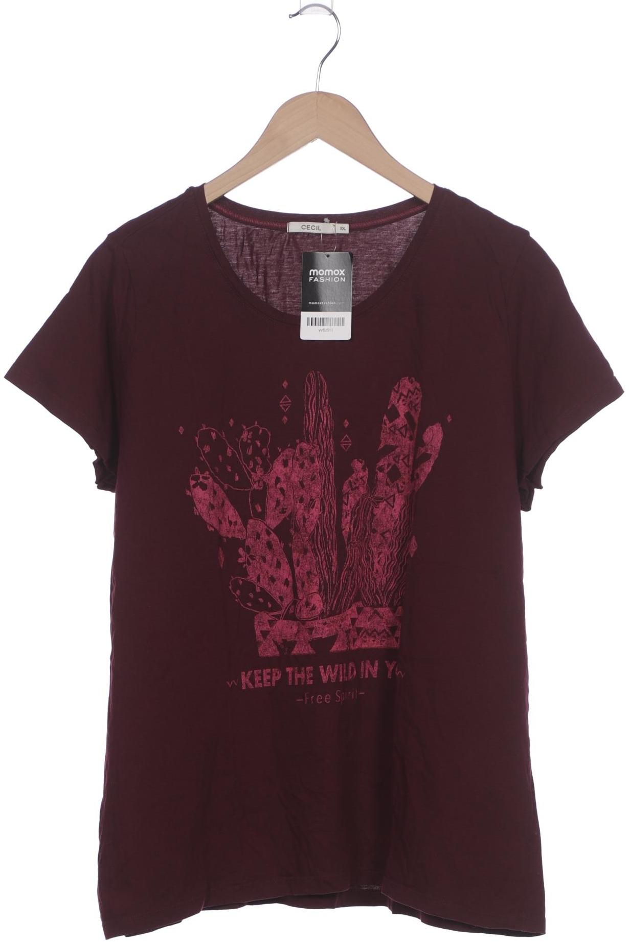 

Cecil Damen T-Shirt, bordeaux, Gr. 46