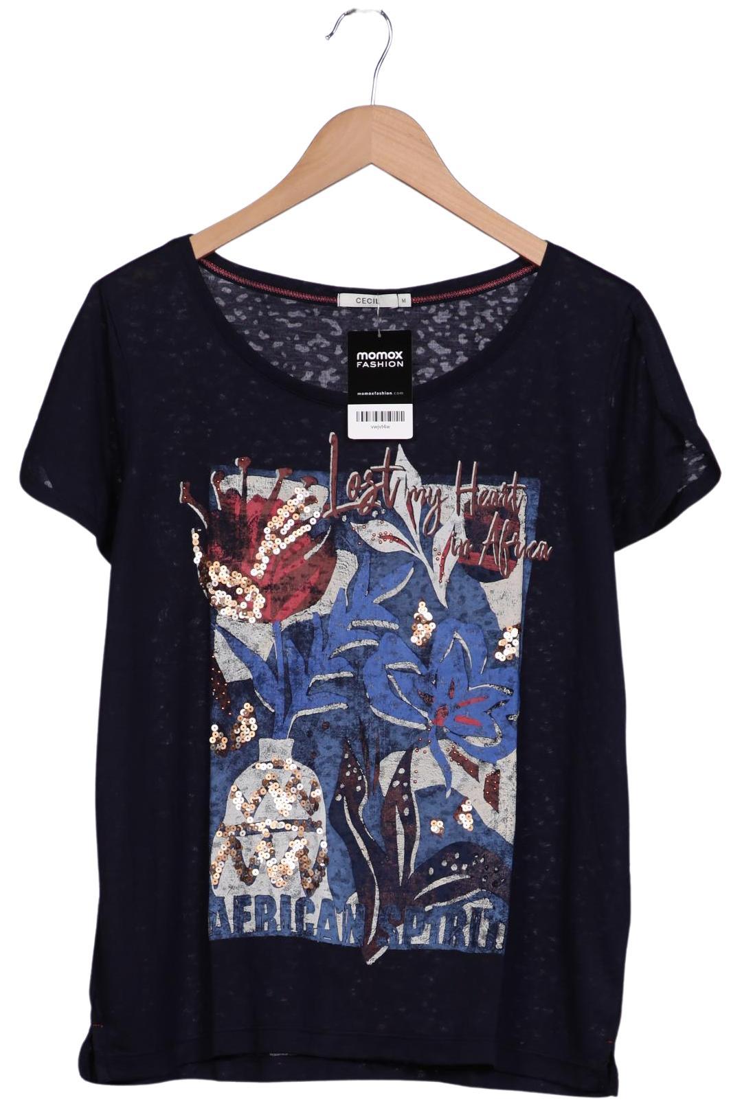 

Cecil Damen T-Shirt, marineblau, Gr. 38