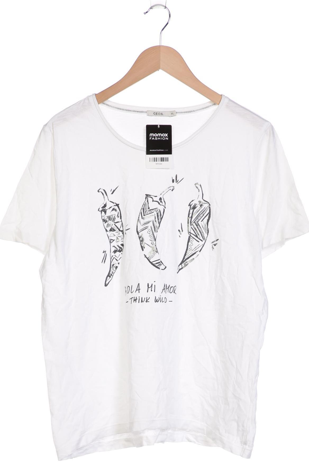 

Cecil Damen T-Shirt, weiß, Gr. 44