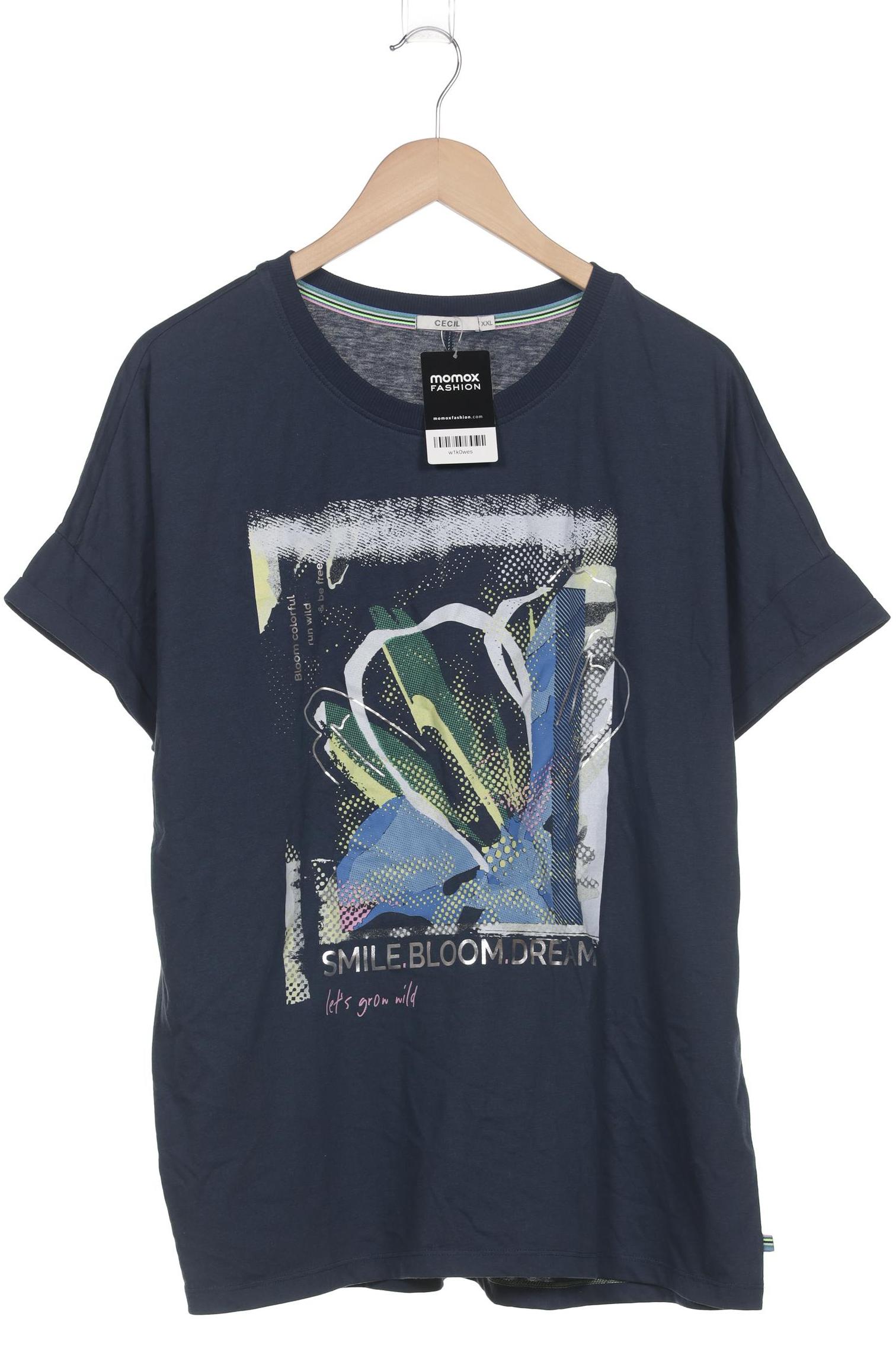 

Cecil Damen T-Shirt, marineblau, Gr. 46