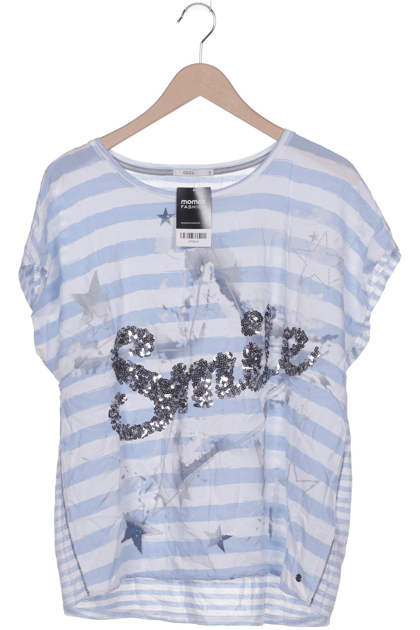 

Cecil Damen T-Shirt, hellblau, Gr. 46