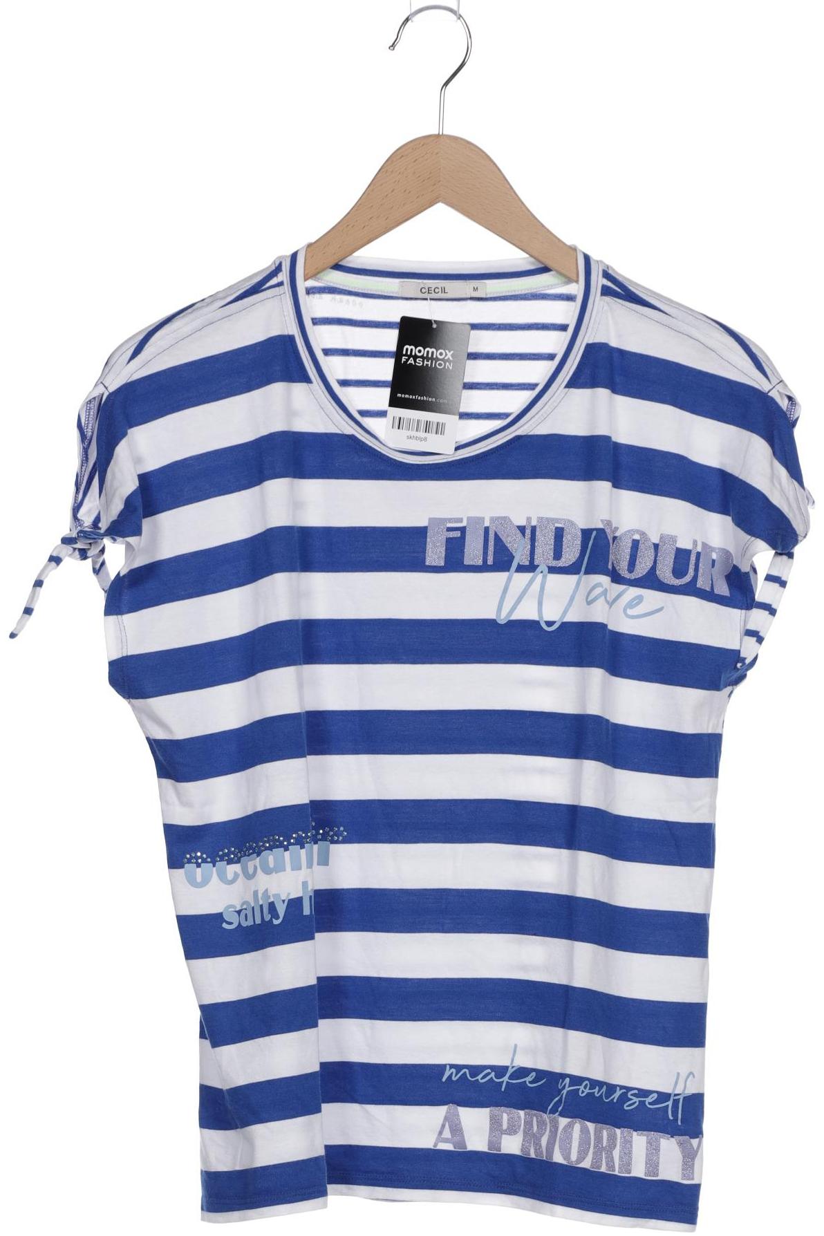 

Cecil Damen T-Shirt, blau, Gr. 38