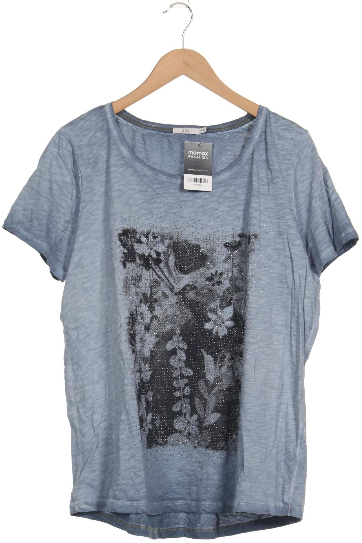 

Cecil Damen T-Shirt, blau, Gr. 46