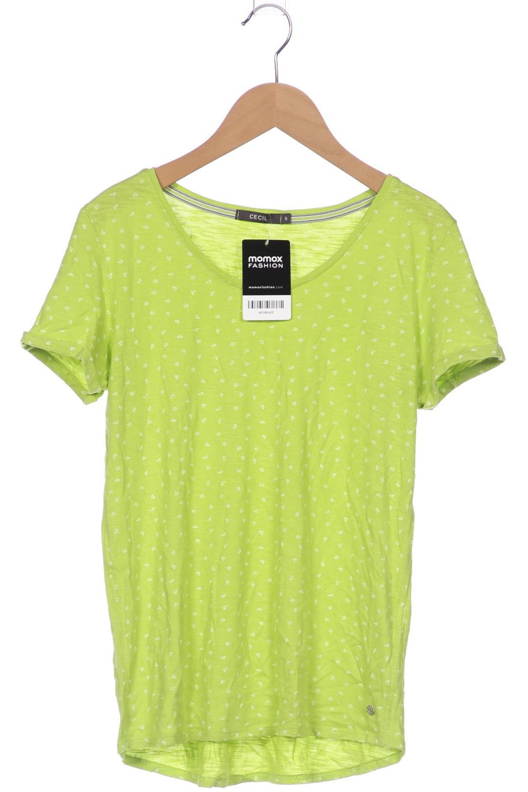 

Cecil Damen T-Shirt, hellgrün, Gr. 36