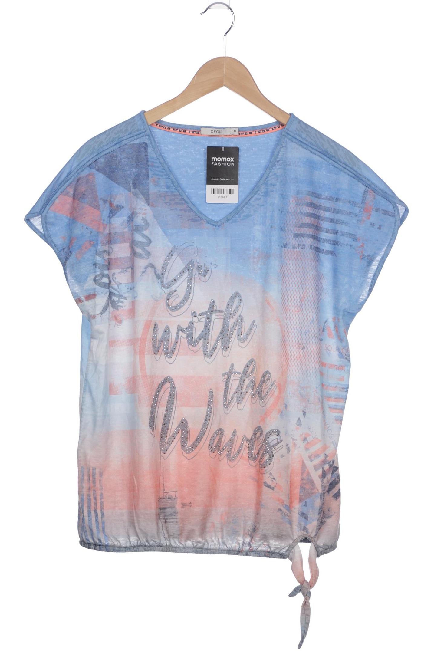 

Cecil Damen T-Shirt, blau, Gr. 38