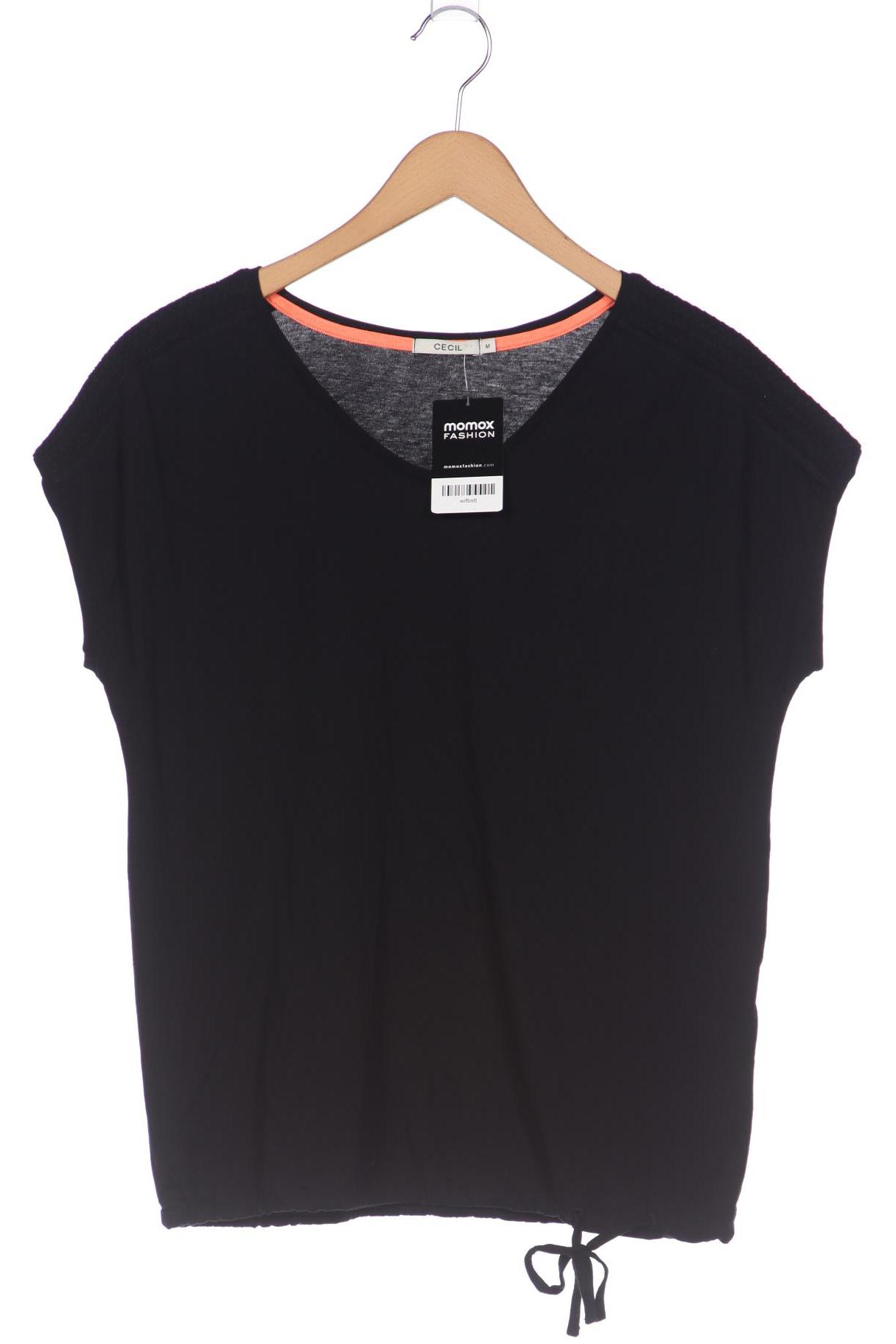 

Cecil Damen T-Shirt, schwarz, Gr. 38