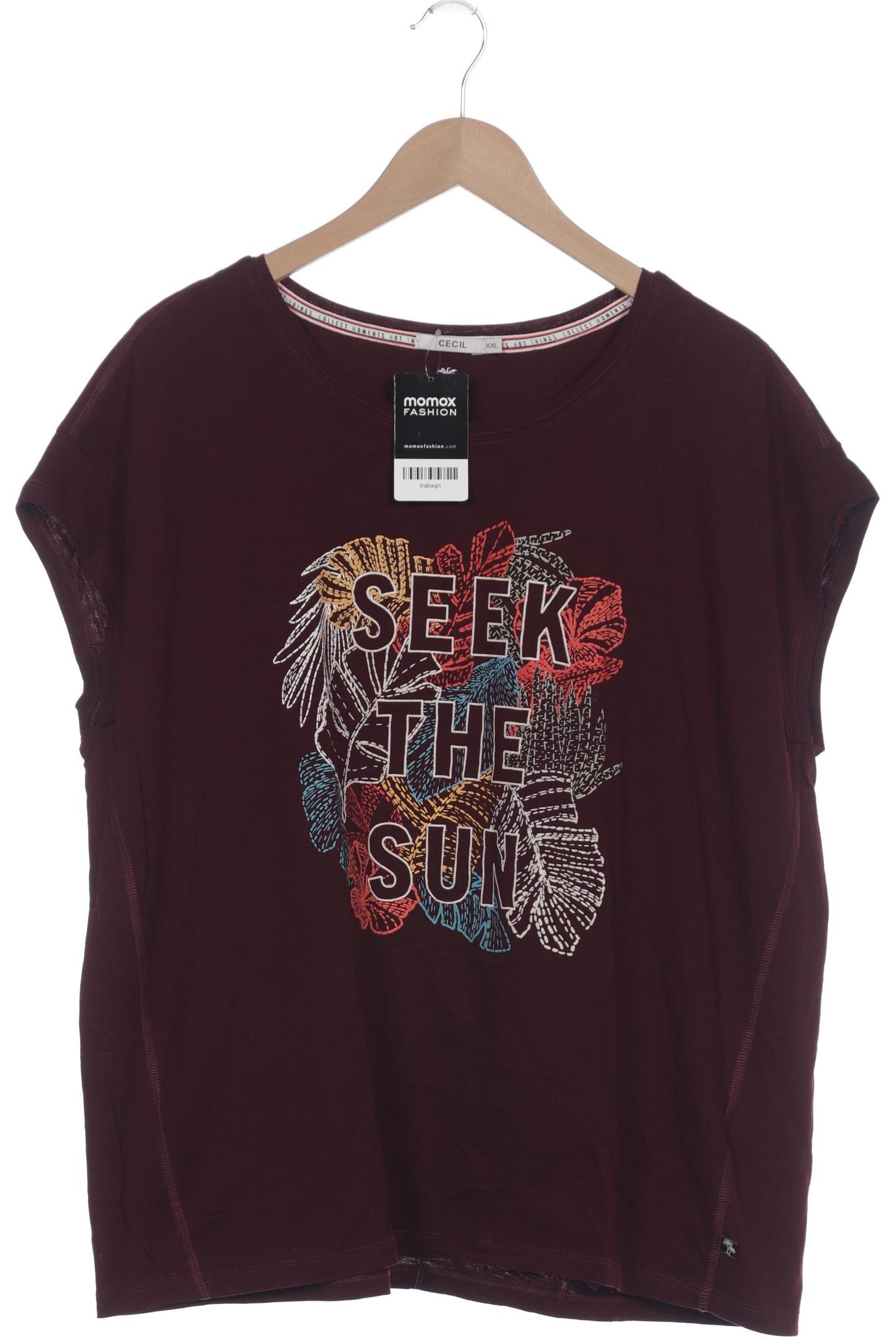 

Cecil Damen T-Shirt, bordeaux, Gr. 46