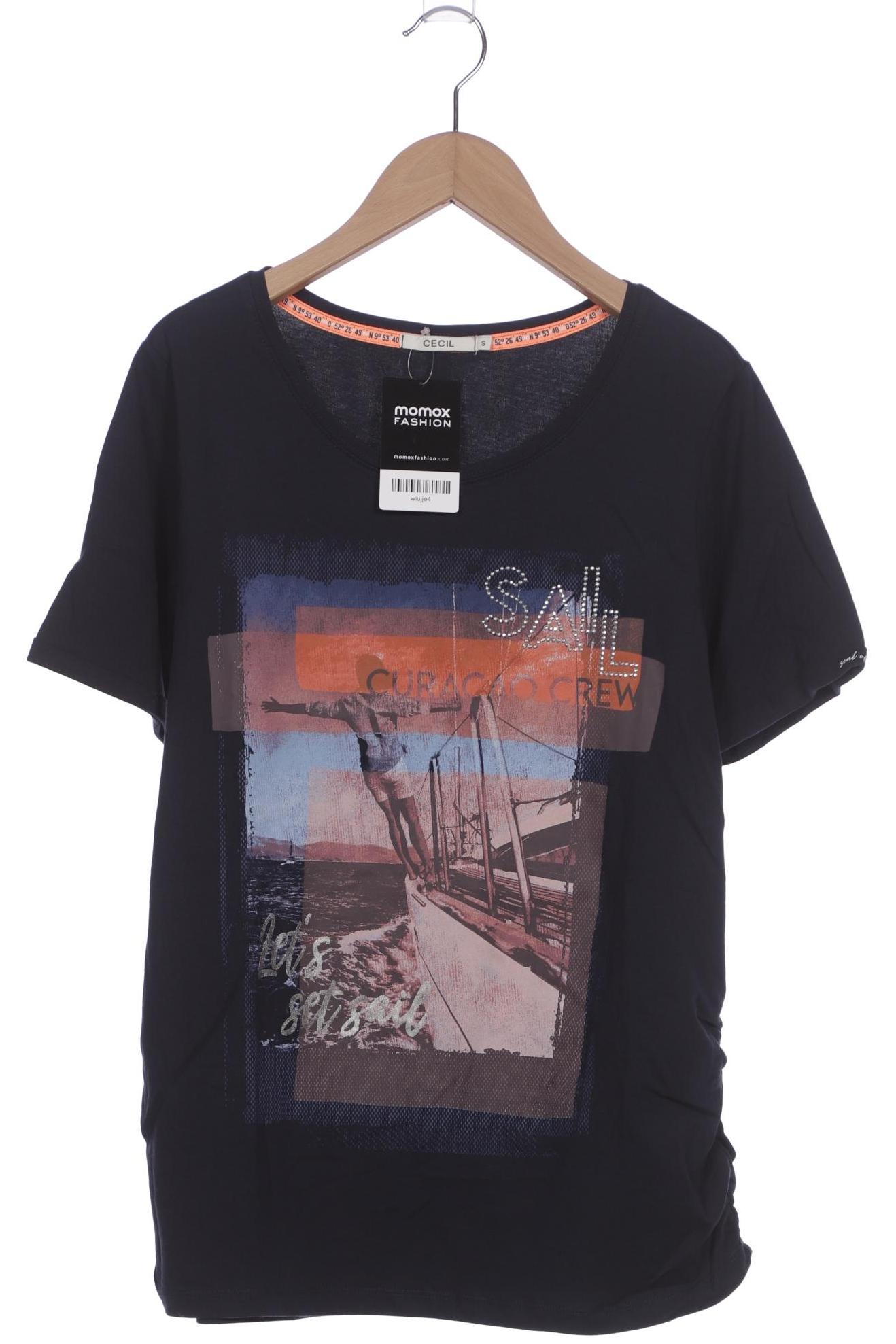 

Cecil Damen T-Shirt, marineblau, Gr. 36