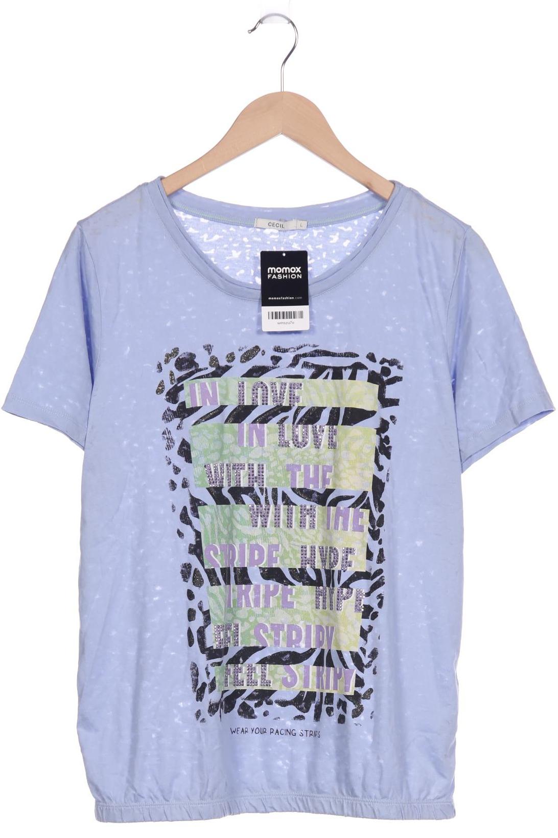 

Cecil Damen T-Shirt, blau, Gr. 42