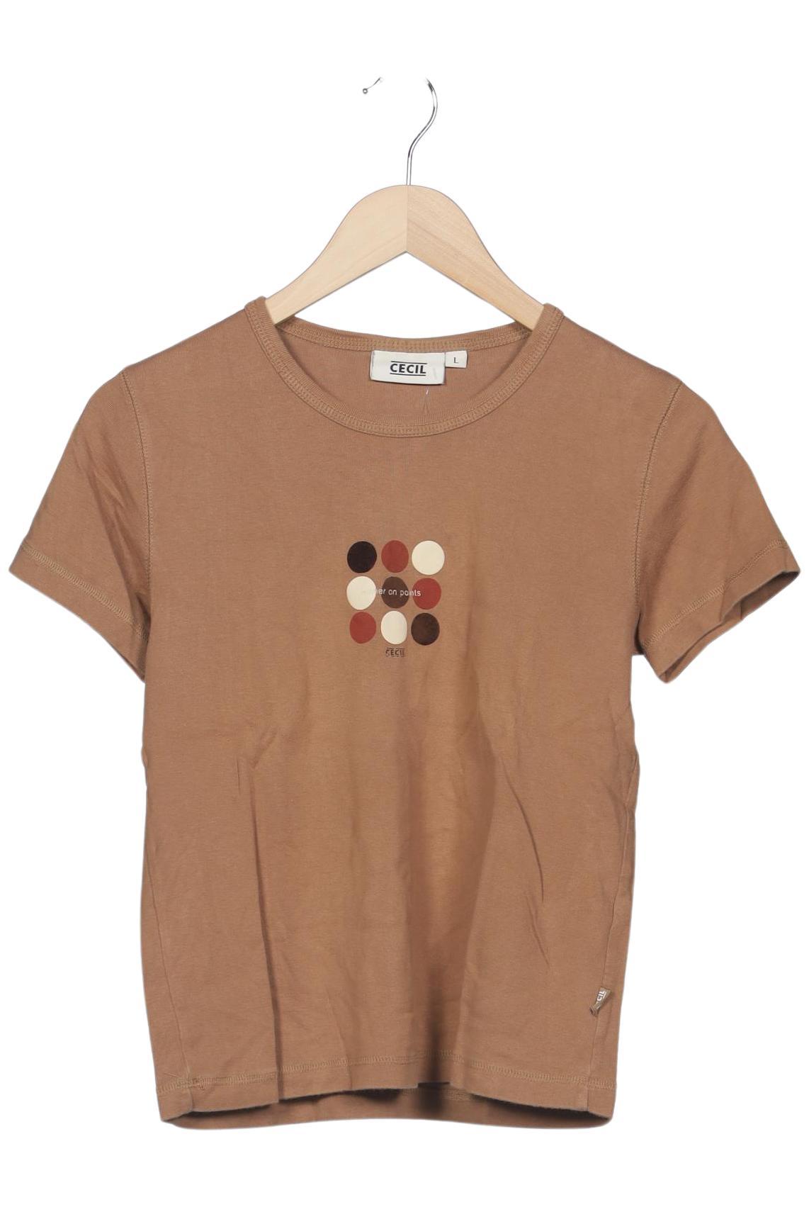 

Cecil Damen T-Shirt, braun, Gr. 42