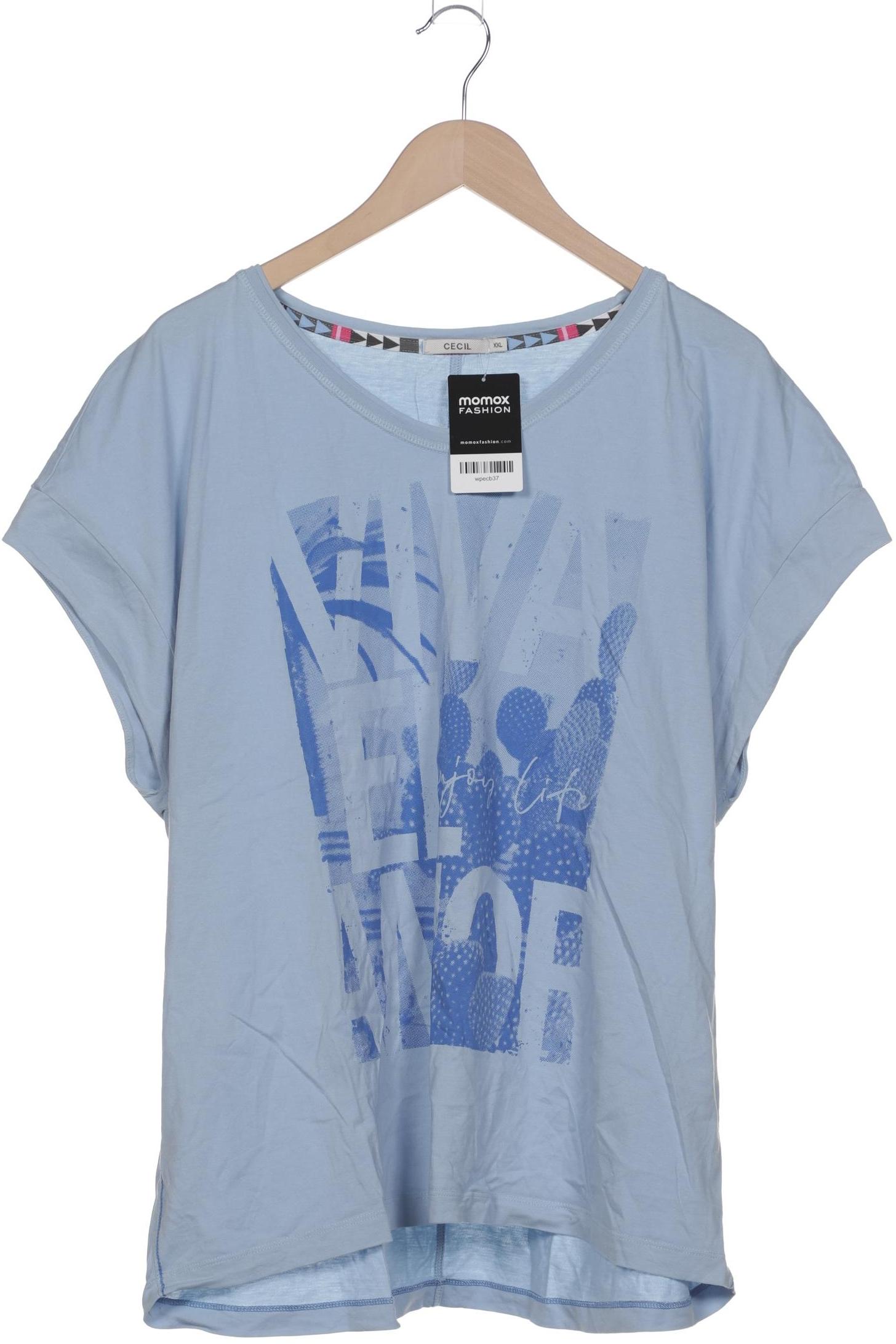 

Cecil Damen T-Shirt, hellblau, Gr. 46