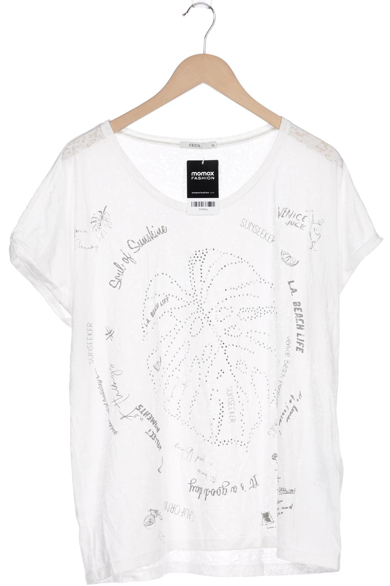

CECIL Damen T-Shirt, weiß