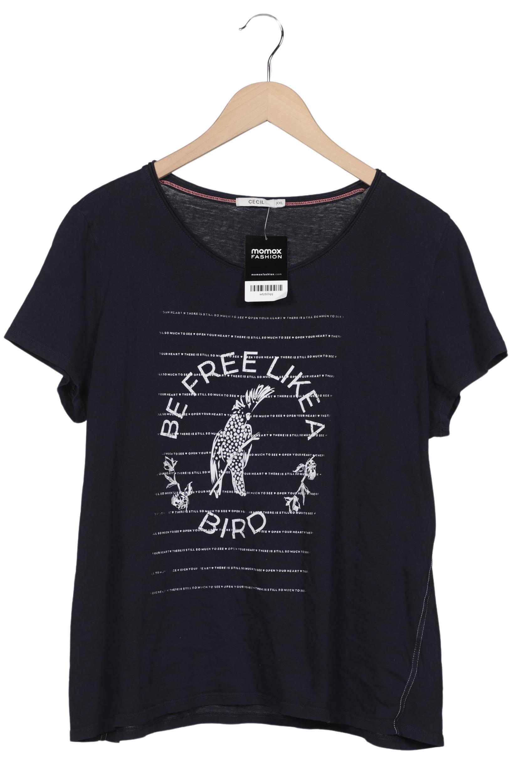 

Cecil Damen T-Shirt, marineblau, Gr. 46