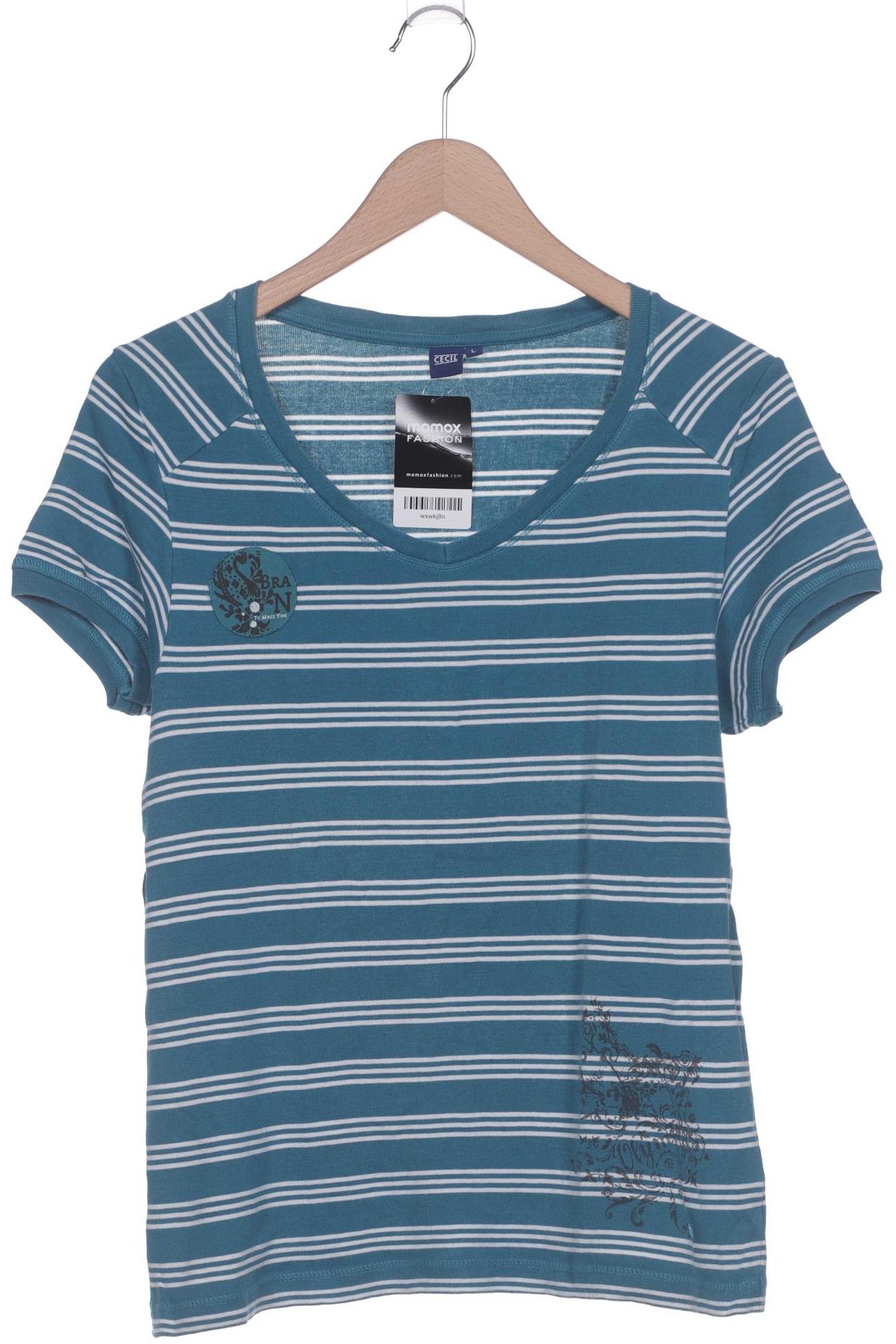 

Cecil Damen T-Shirt, blau, Gr. 42