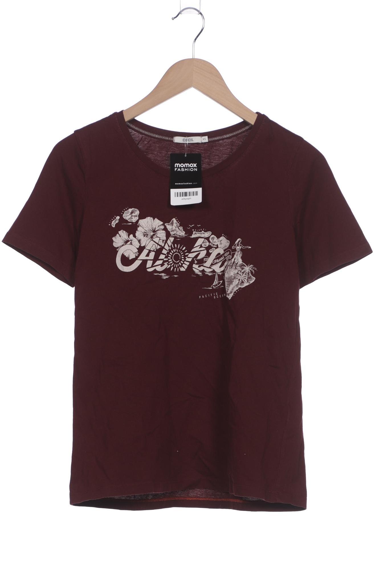 

Cecil Damen T-Shirt, bordeaux, Gr. 34