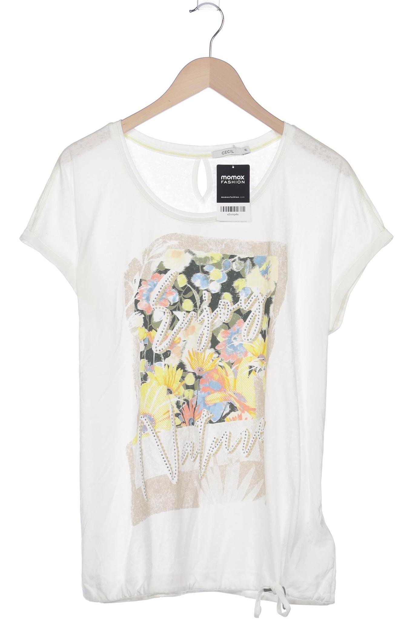 

Cecil Damen T-Shirt, cremeweiß, Gr. 44