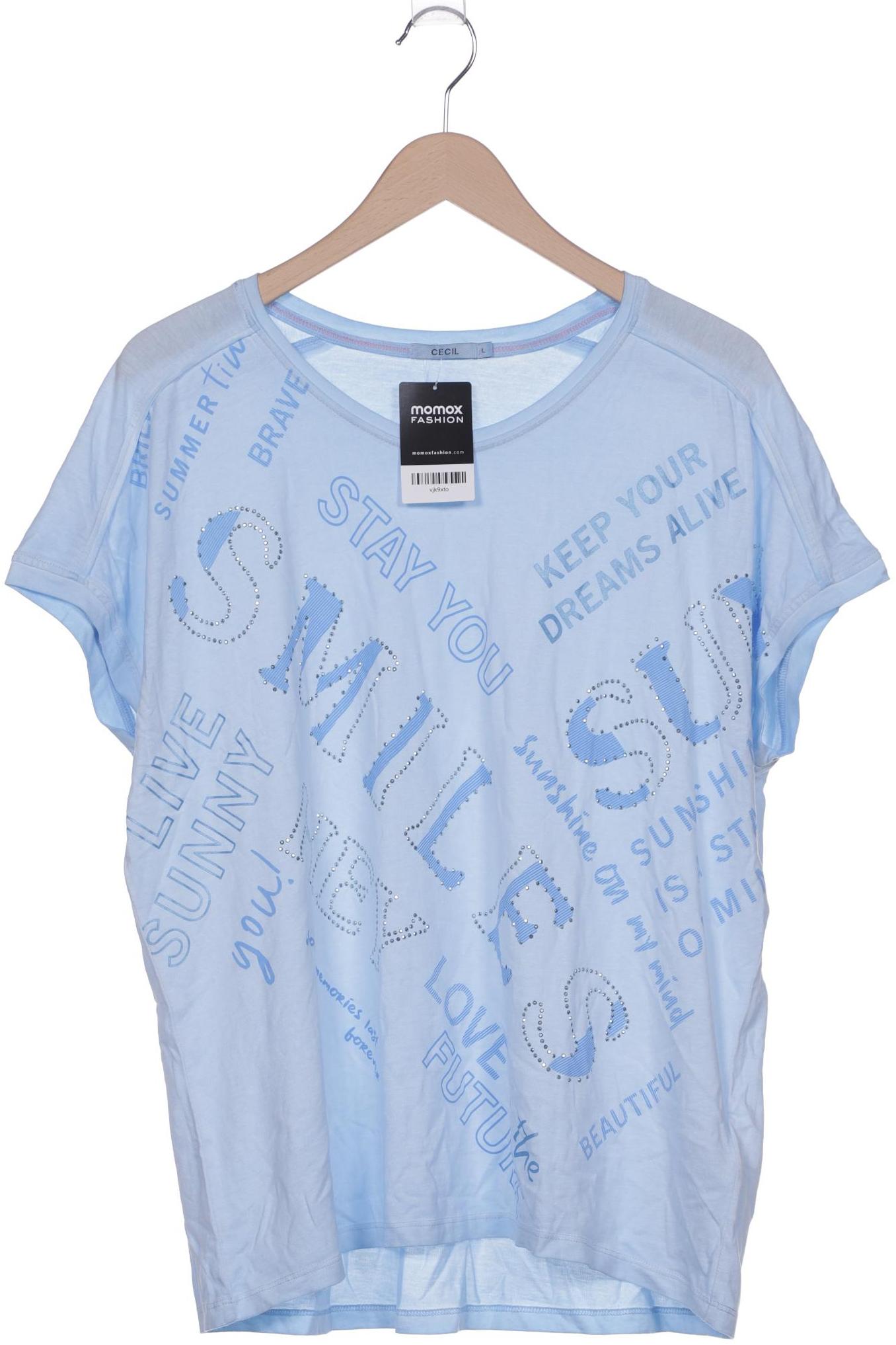 

Cecil Damen T-Shirt, hellblau, Gr. 42