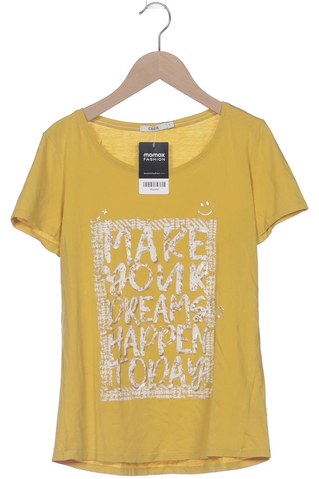 

Cecil Damen T-Shirt, gelb, Gr. 36