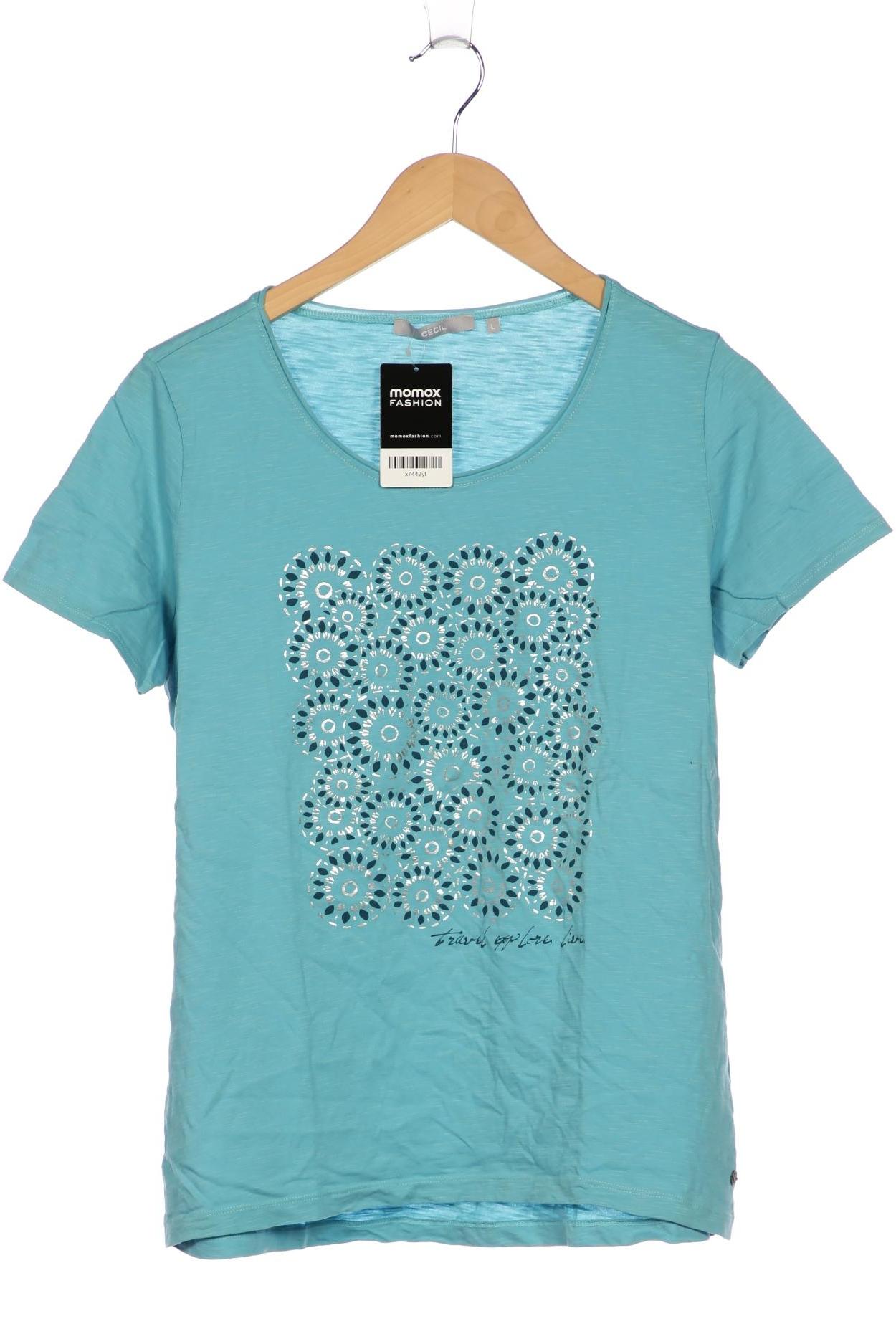 

Cecil Damen T-Shirt, blau, Gr. 42