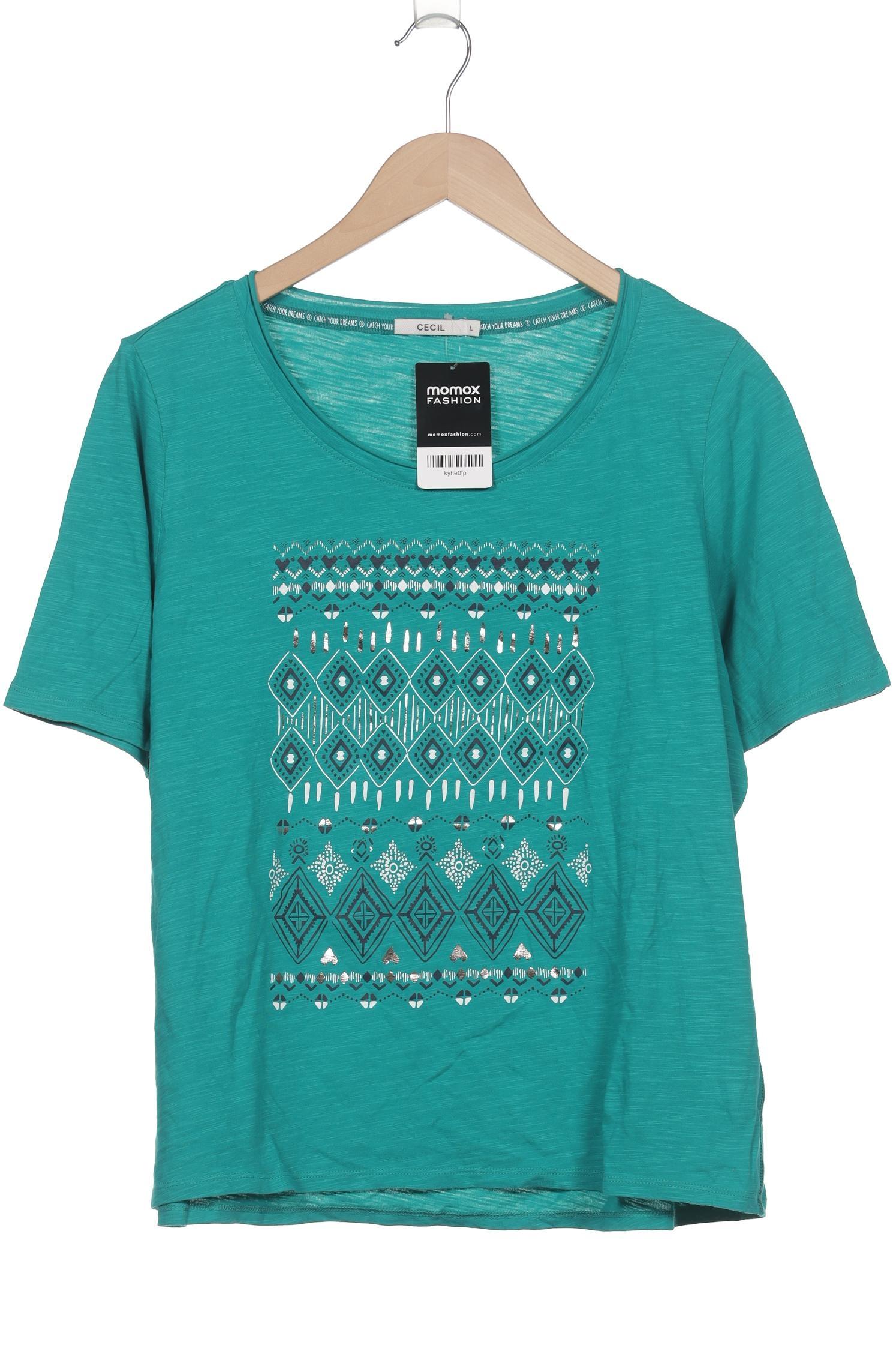 

Cecil Damen T-Shirt, türkis, Gr. 42