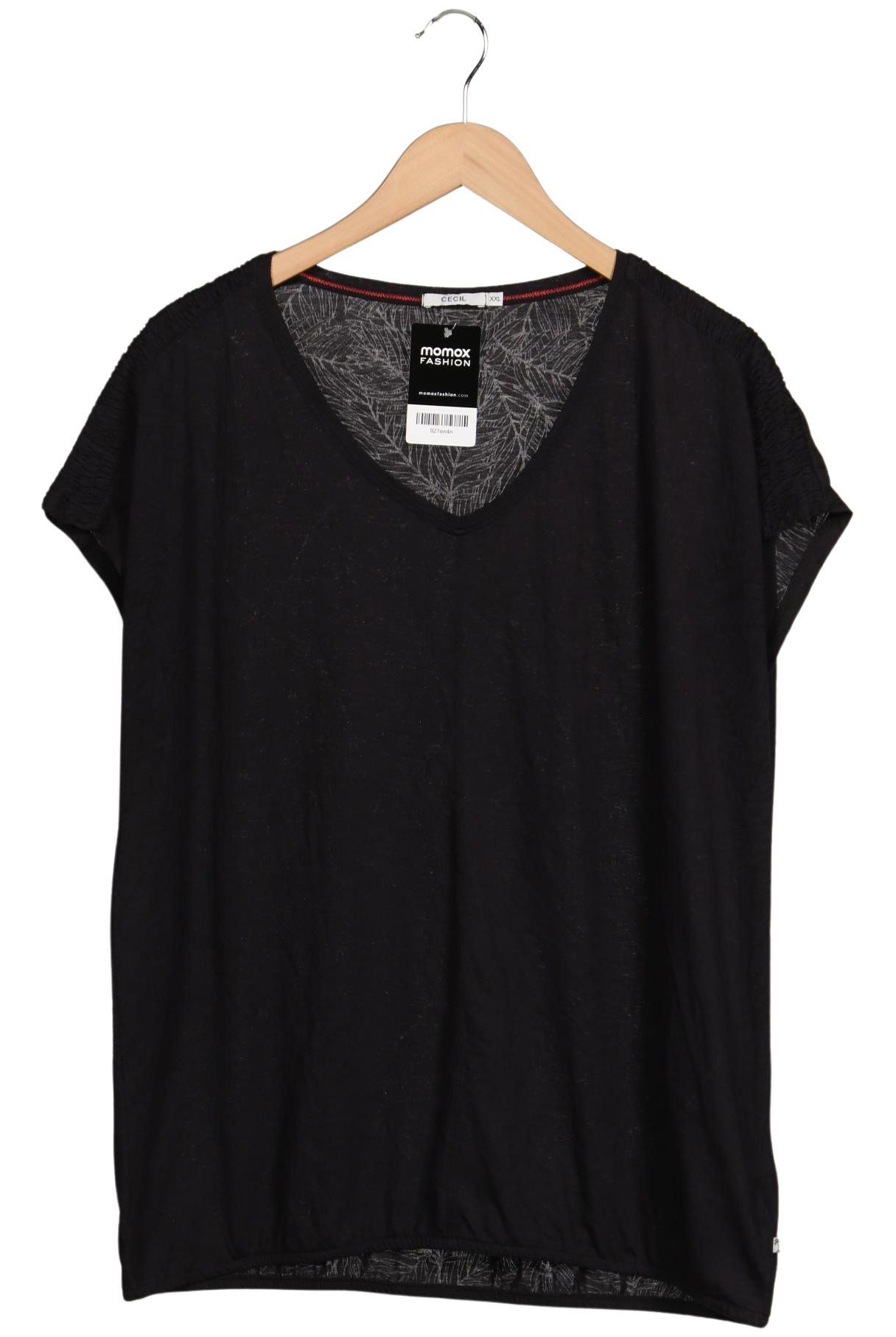 

Cecil Damen T-Shirt, schwarz, Gr. 46