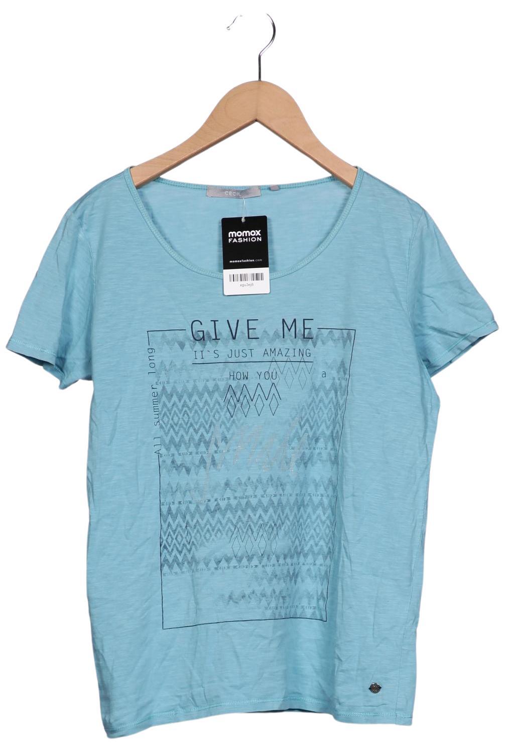

Cecil Damen T-Shirt, blau, Gr. 36