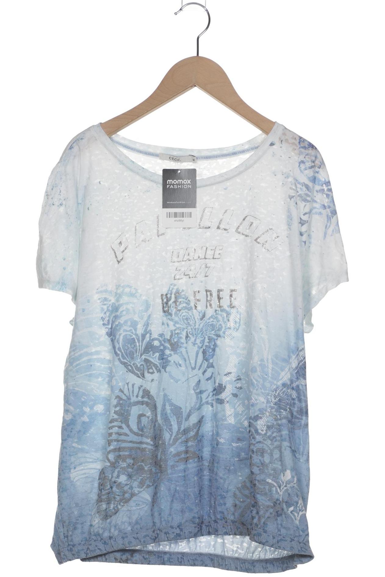 

Cecil Damen T-Shirt, blau, Gr. 38