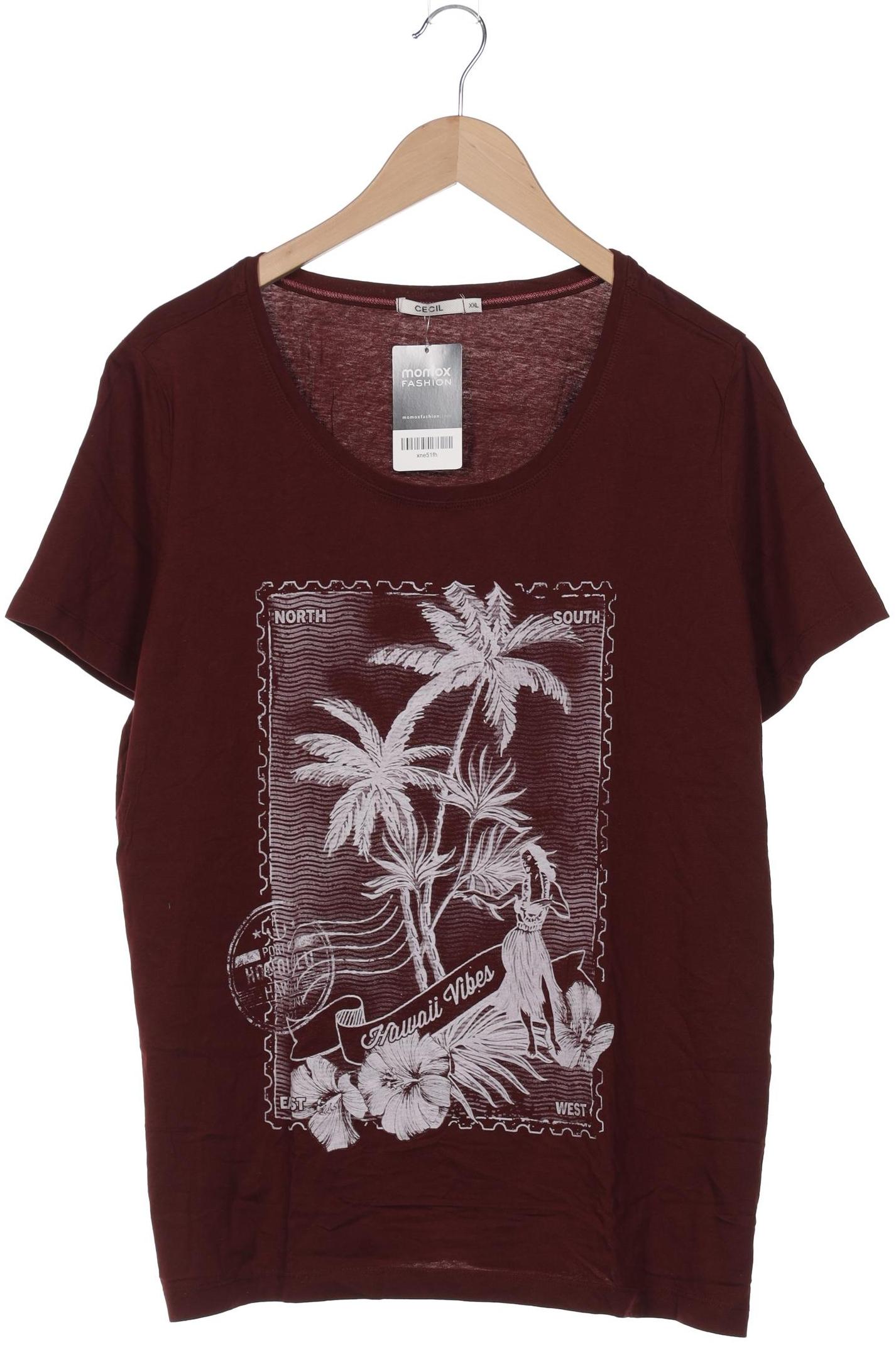 

Cecil Damen T-Shirt, bordeaux, Gr. 46