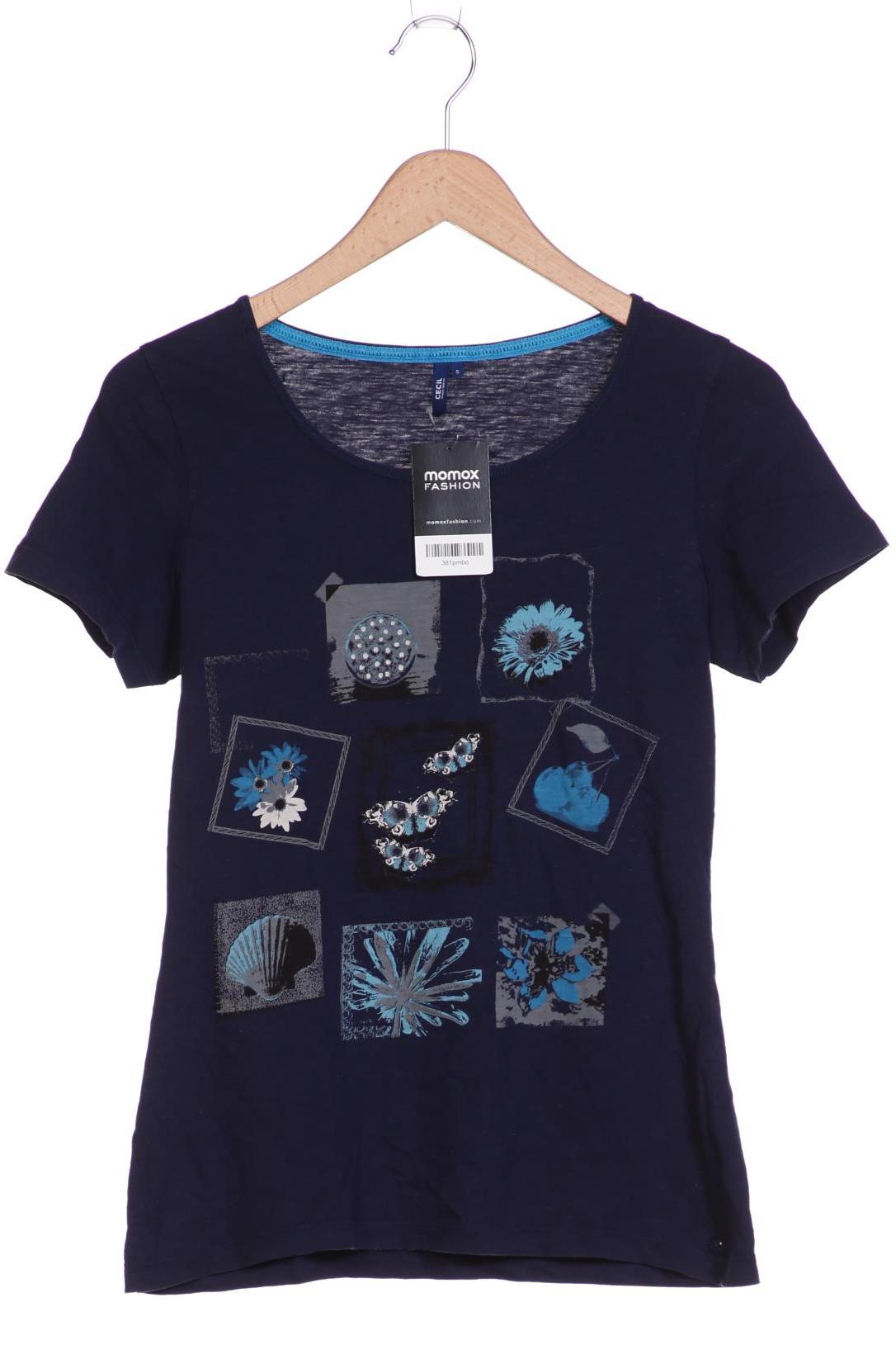 

CECIL Damen T-Shirt, marineblau