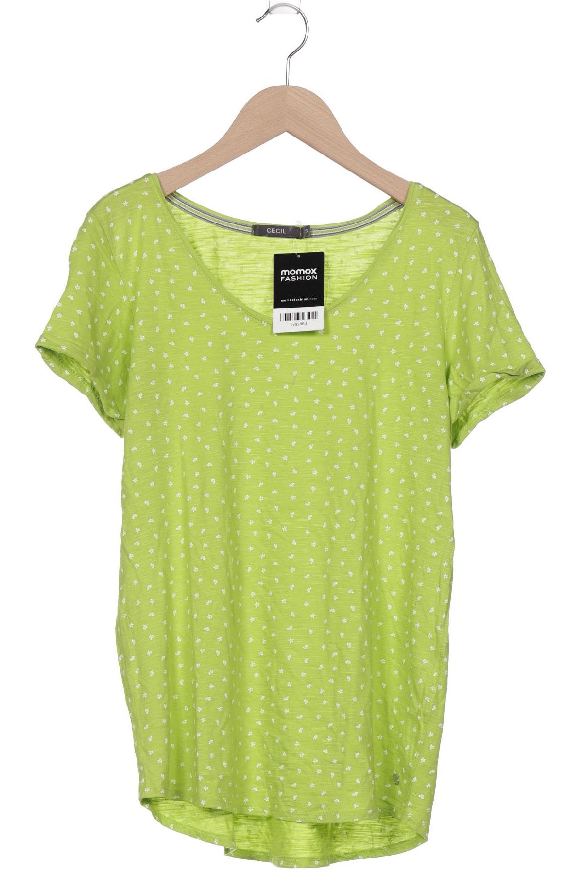 

Cecil Damen T-Shirt, hellgrün, Gr. 36