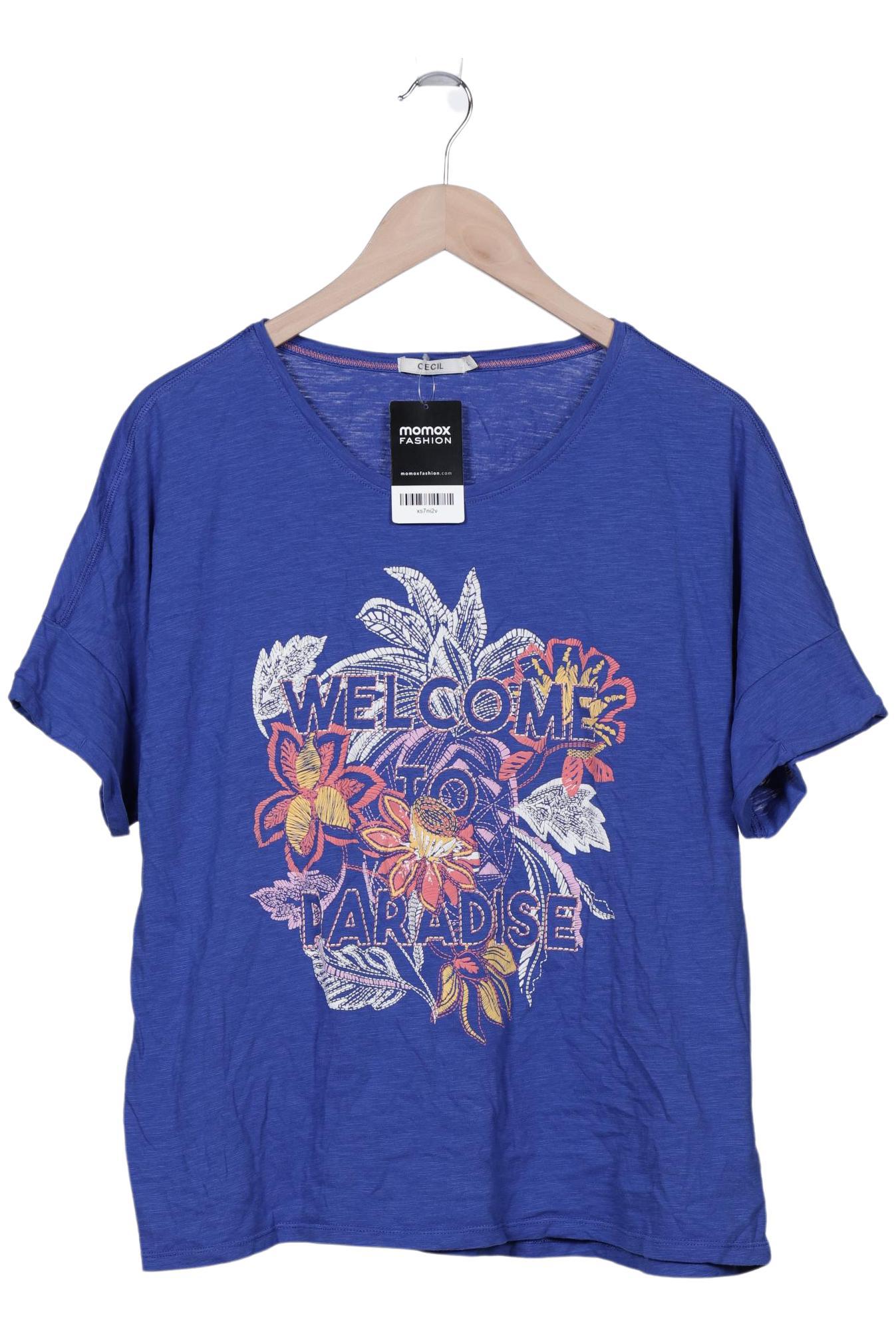 

Cecil Damen T-Shirt, blau, Gr. 42
