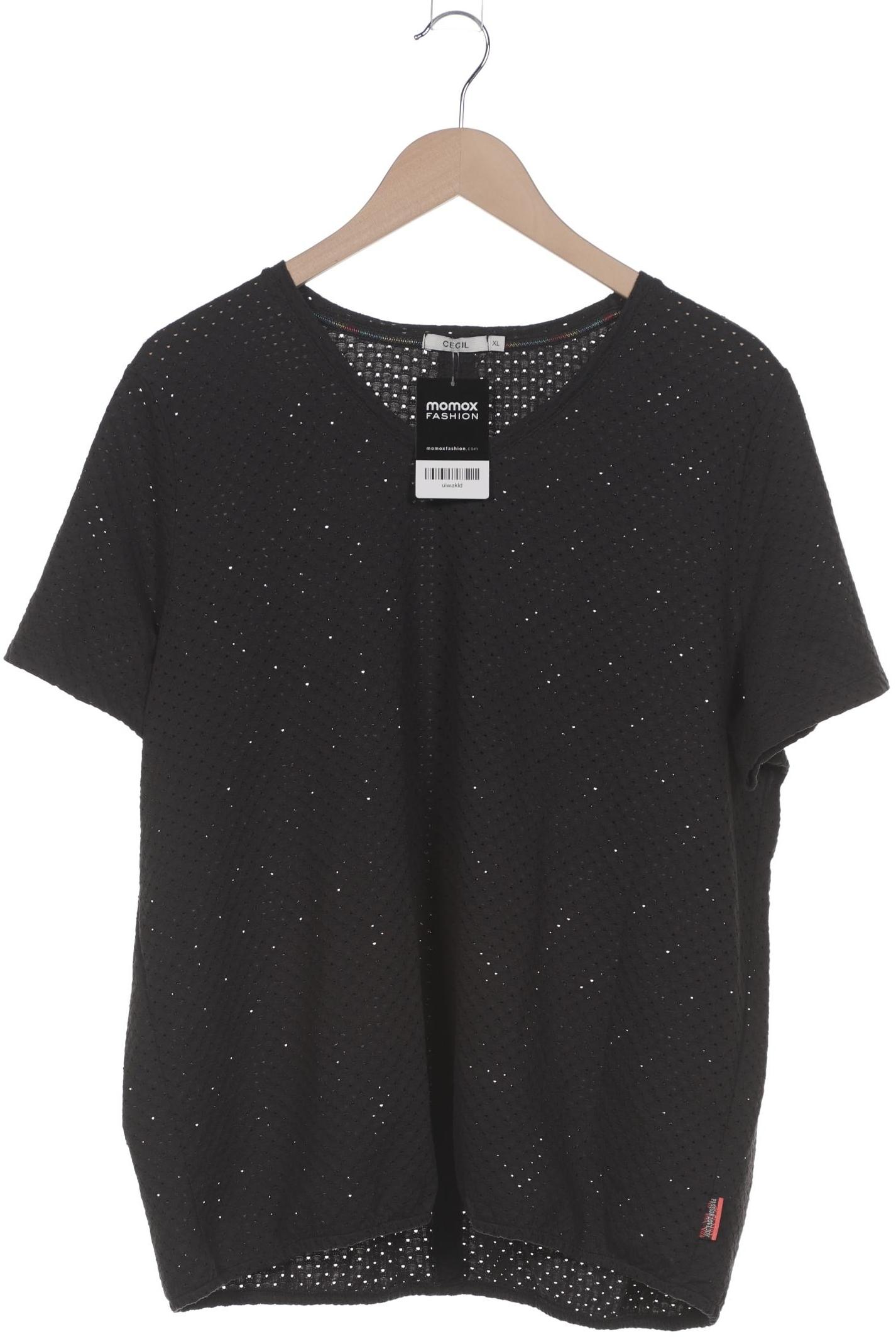 

Cecil Damen T-Shirt, schwarz, Gr. 44