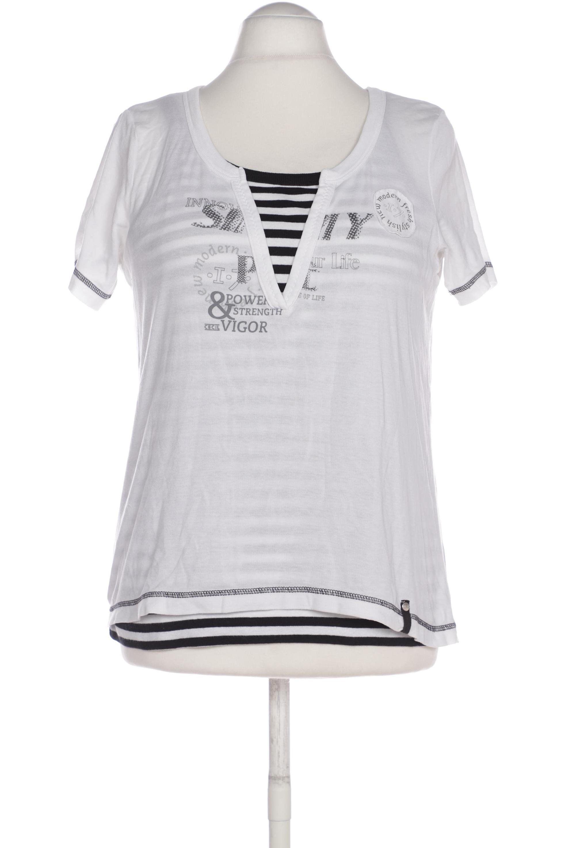 

Cecil Damen T-Shirt, weiß, Gr. 44
