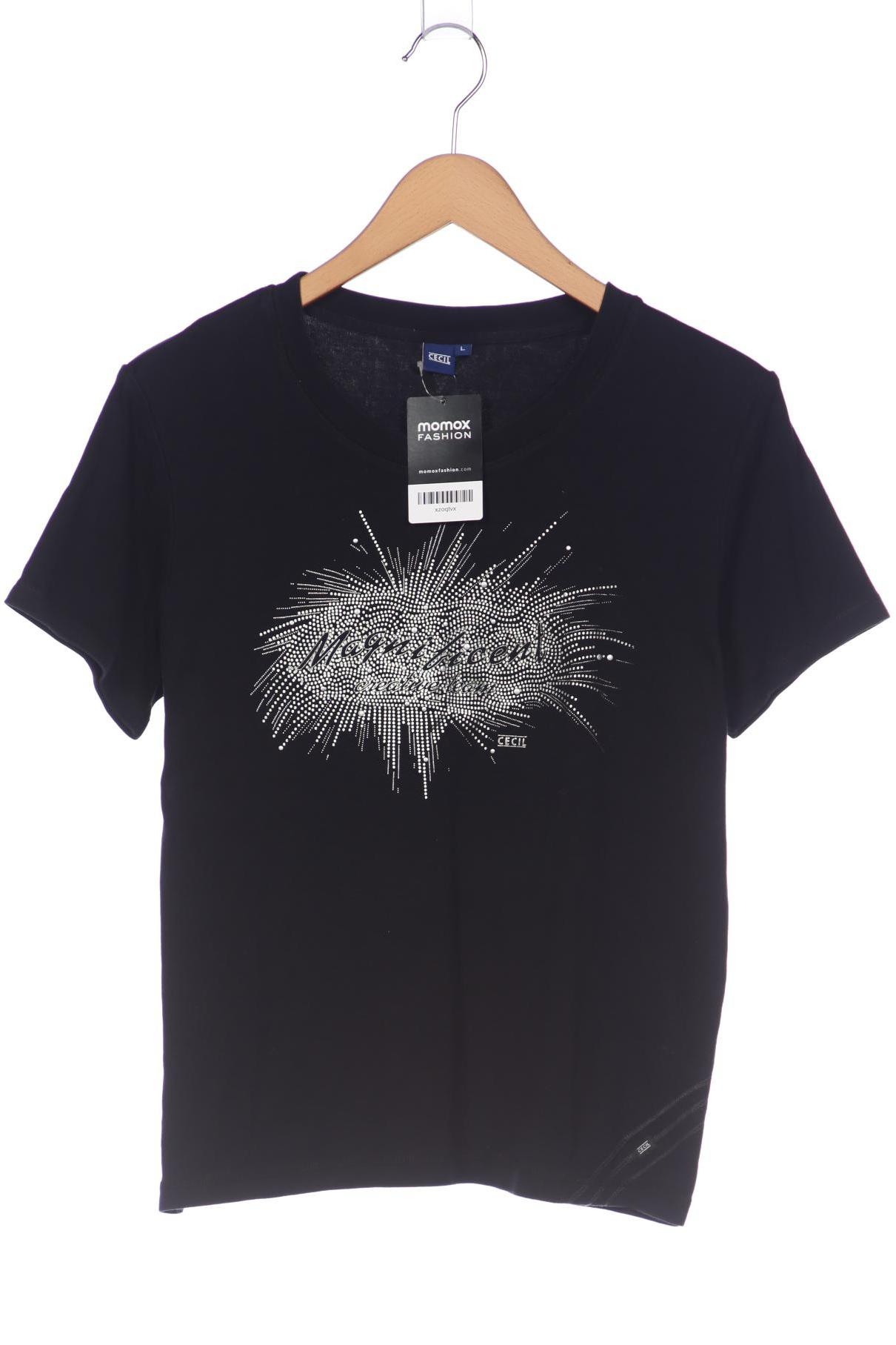 

Cecil Damen T-Shirt, schwarz, Gr. 42