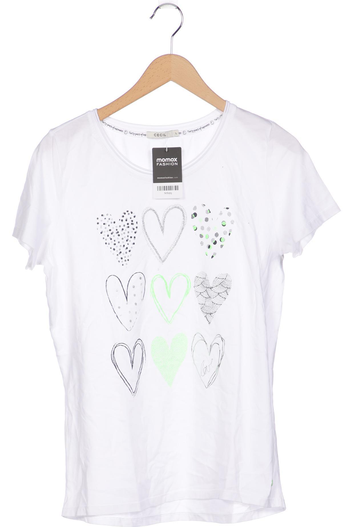

Cecil Damen T-Shirt, weiß, Gr. 42