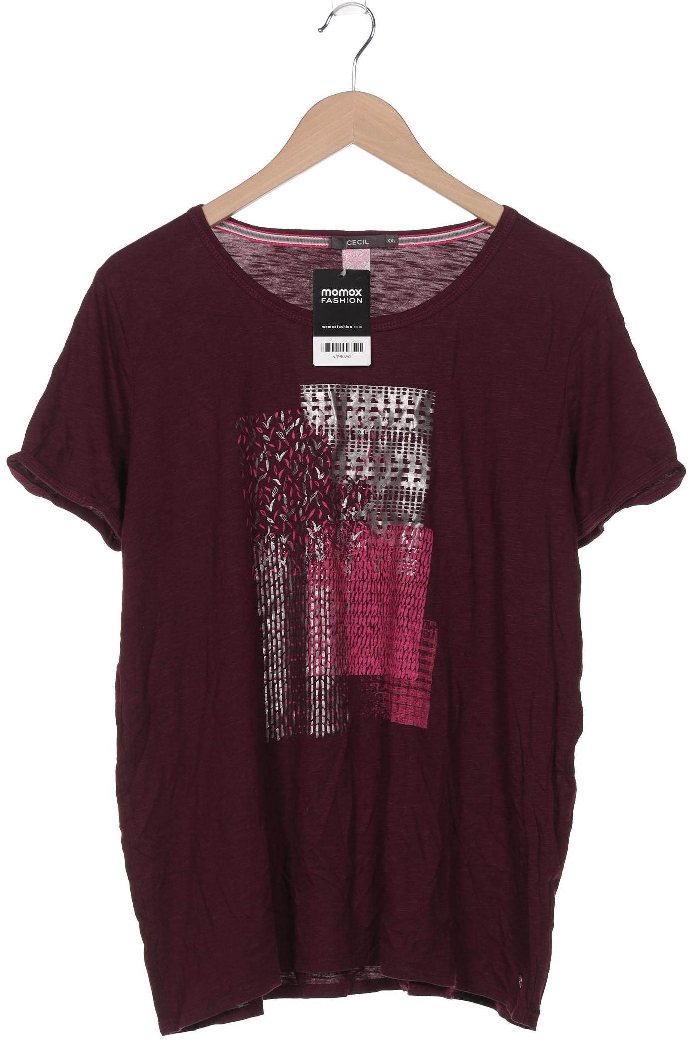 

Cecil Damen T-Shirt, bordeaux, Gr. 46