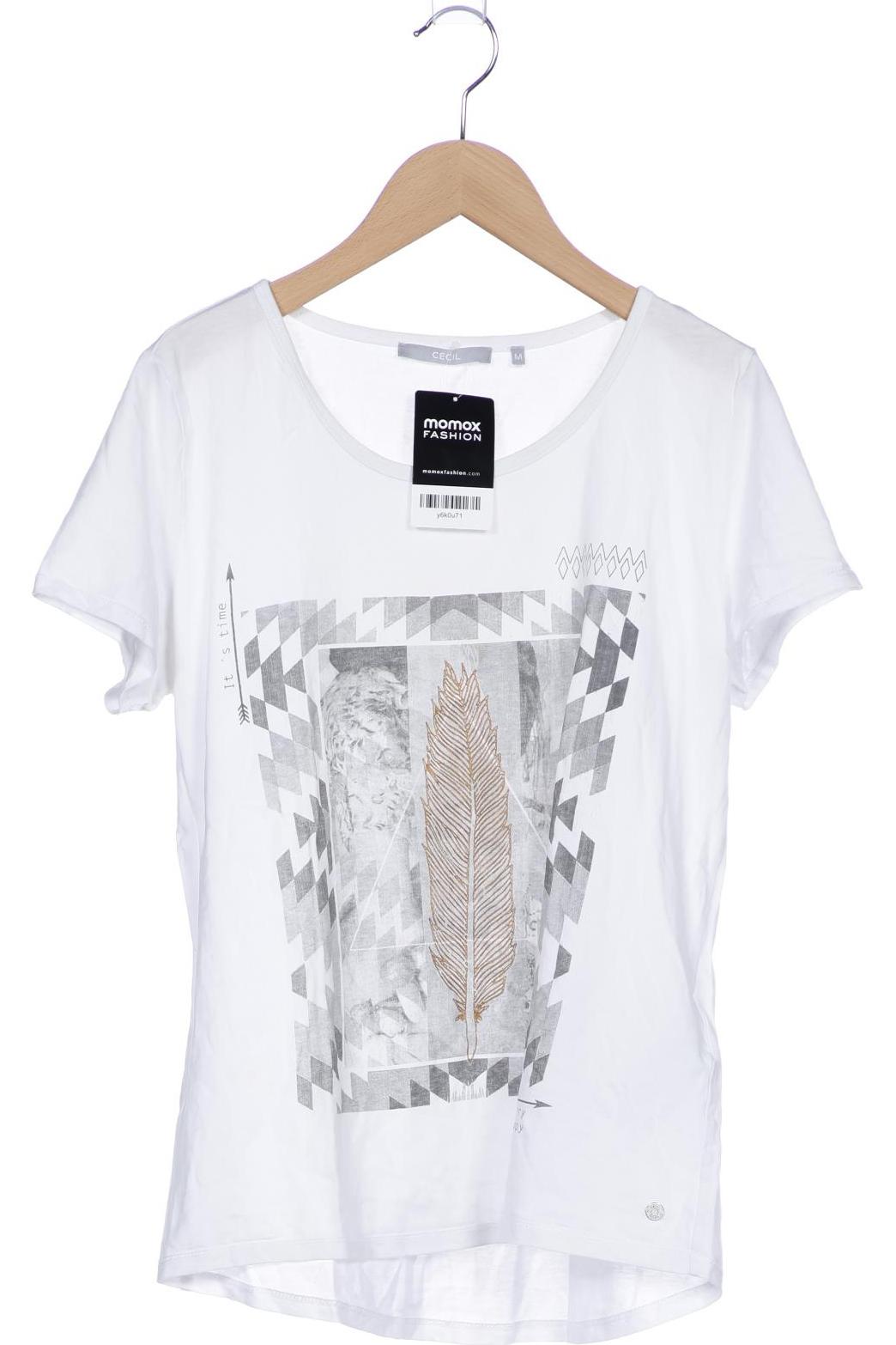 

Cecil Damen T-Shirt, weiß, Gr. 38