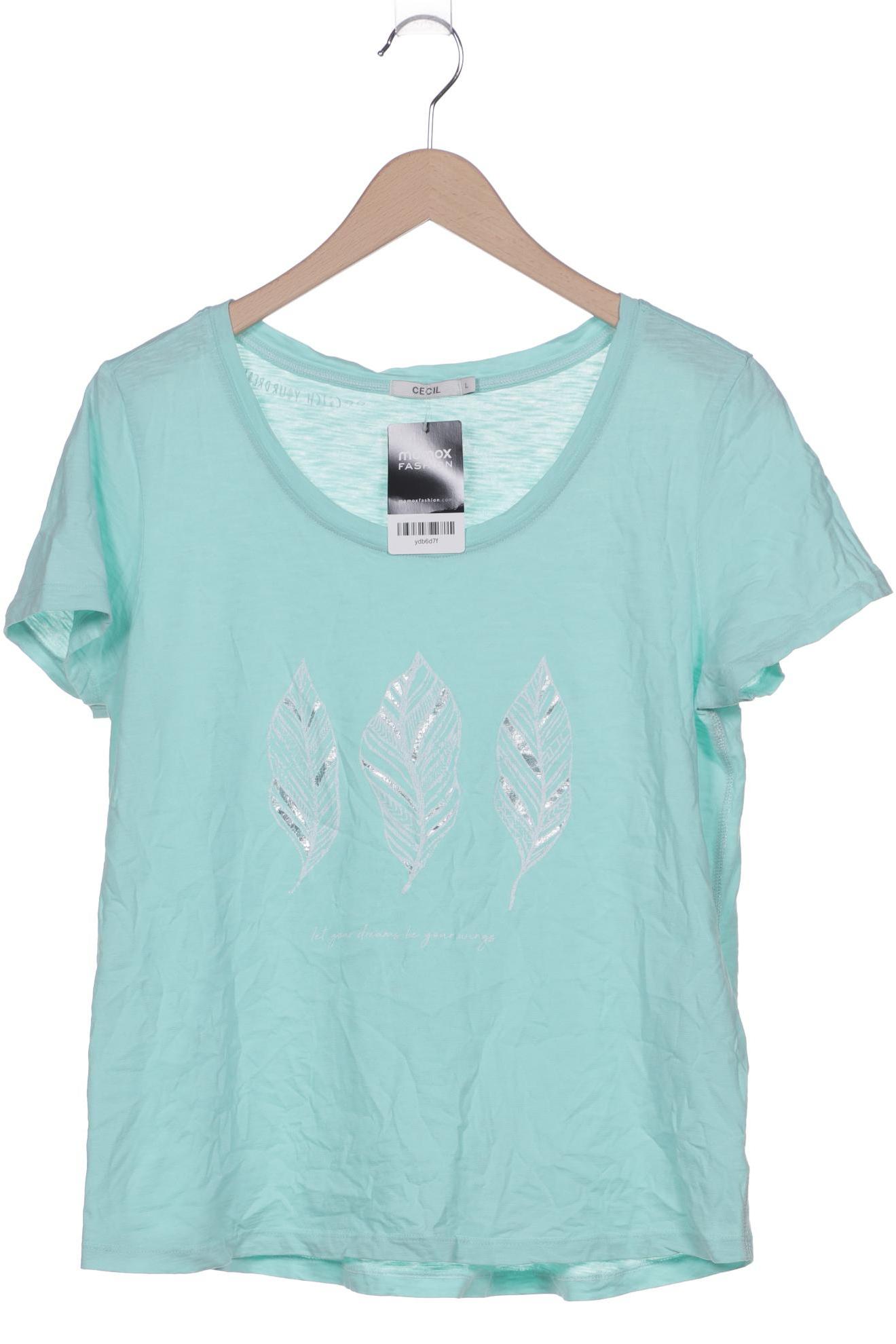 

Cecil Damen T-Shirt, hellgrün, Gr. 42