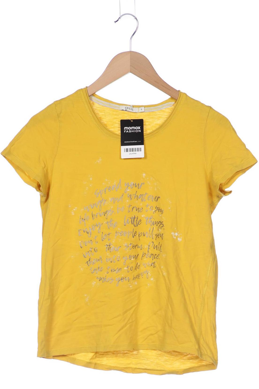 

Cecil Damen T-Shirt, gelb, Gr. 36