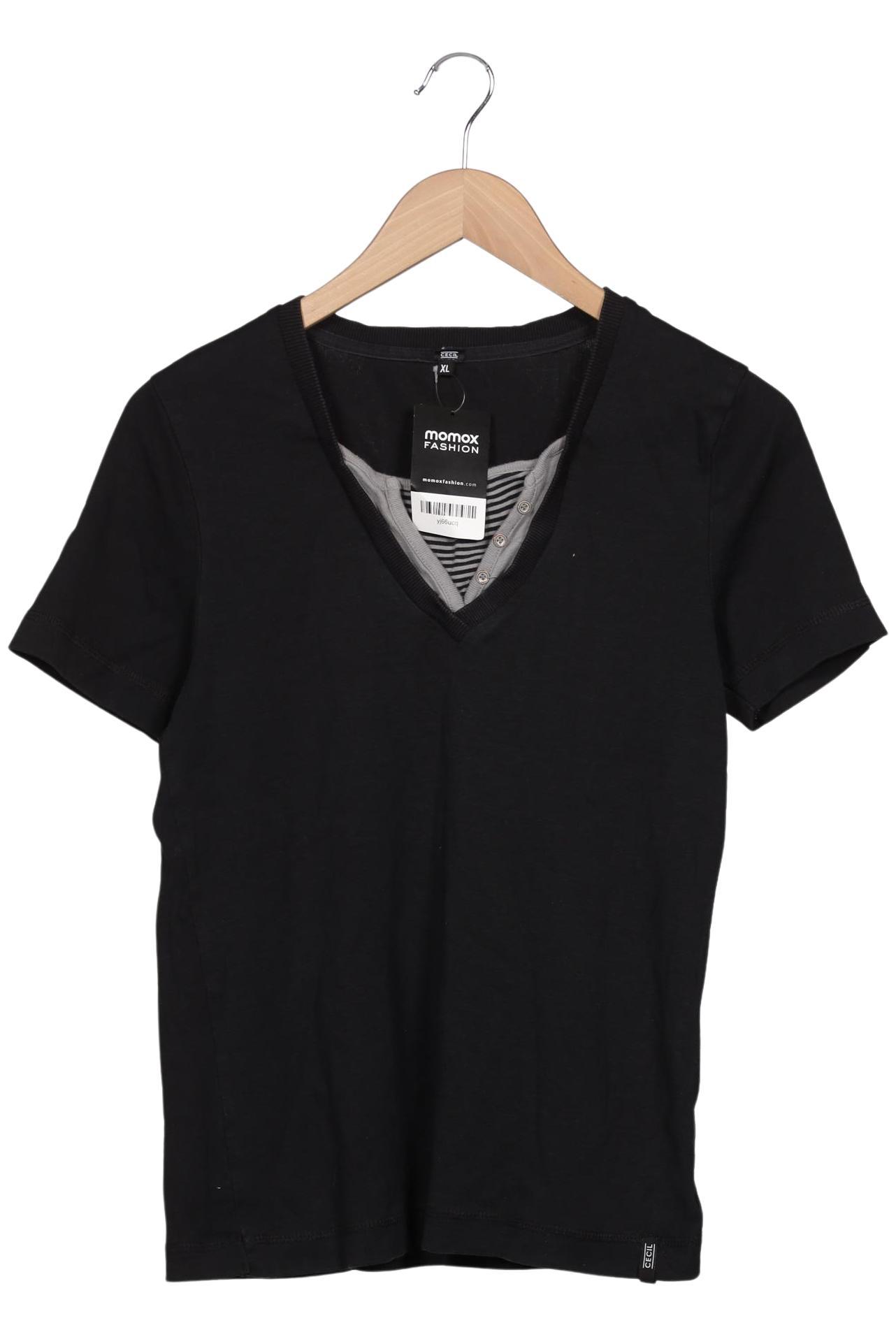 

Cecil Damen T-Shirt, schwarz, Gr. 44