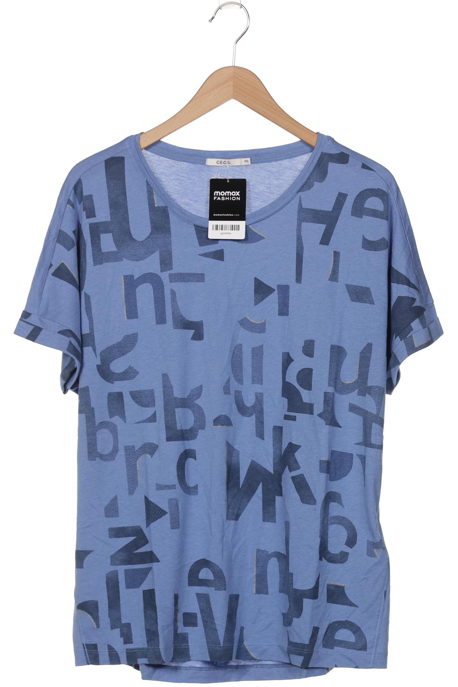 

Cecil Damen T-Shirt, blau, Gr. 46