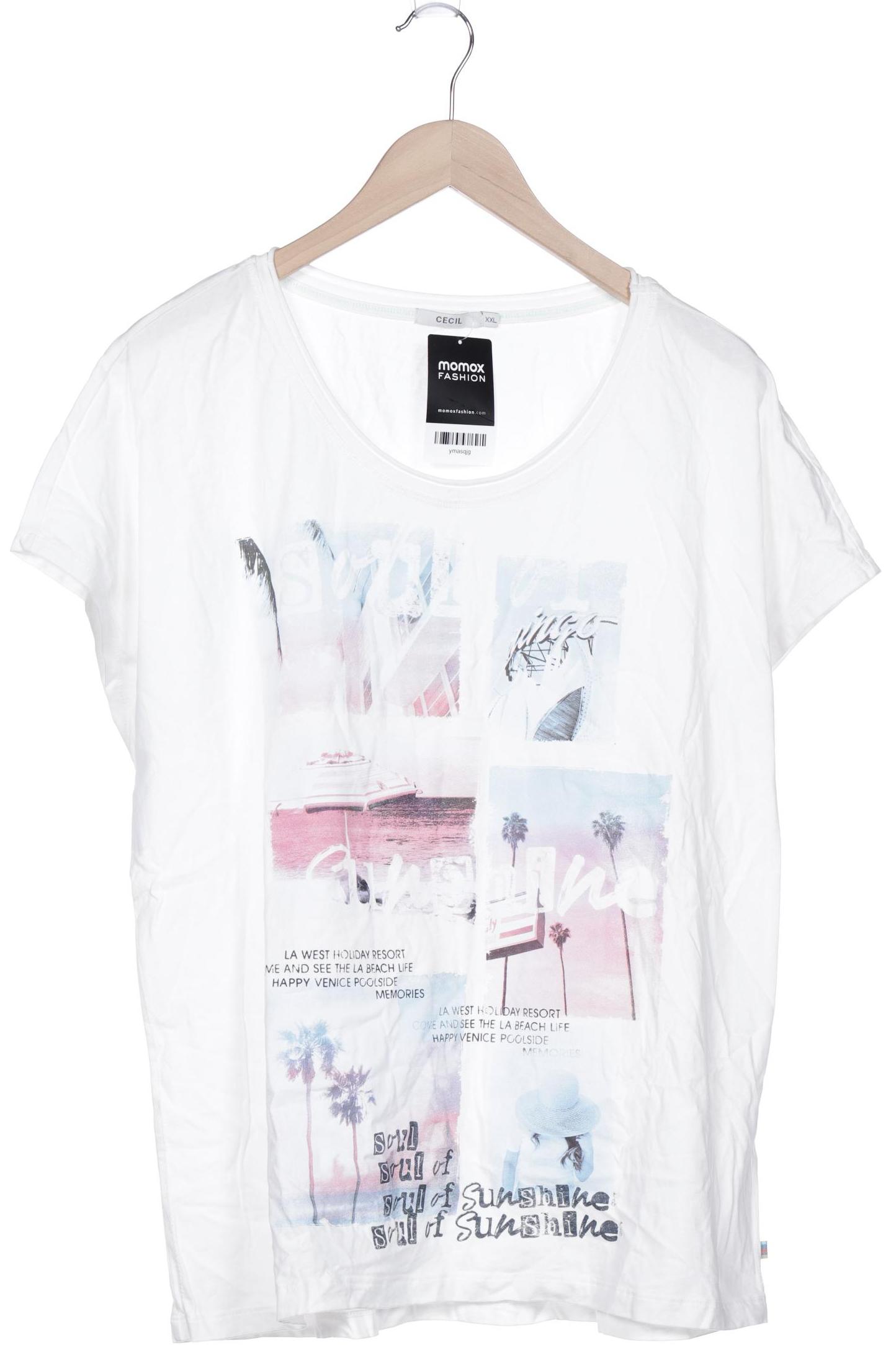 

Cecil Damen T-Shirt, weiß, Gr. 46