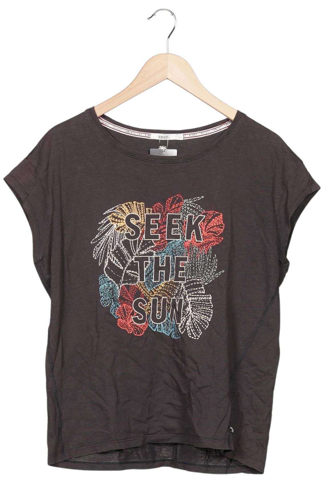 

Cecil Damen T-Shirt, grau, Gr. 42