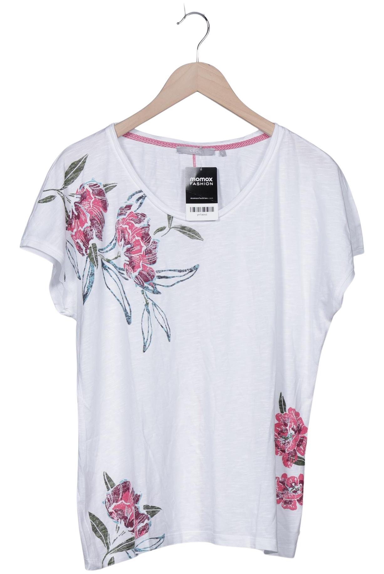 

Cecil Damen T-Shirt, weiß, Gr. 42
