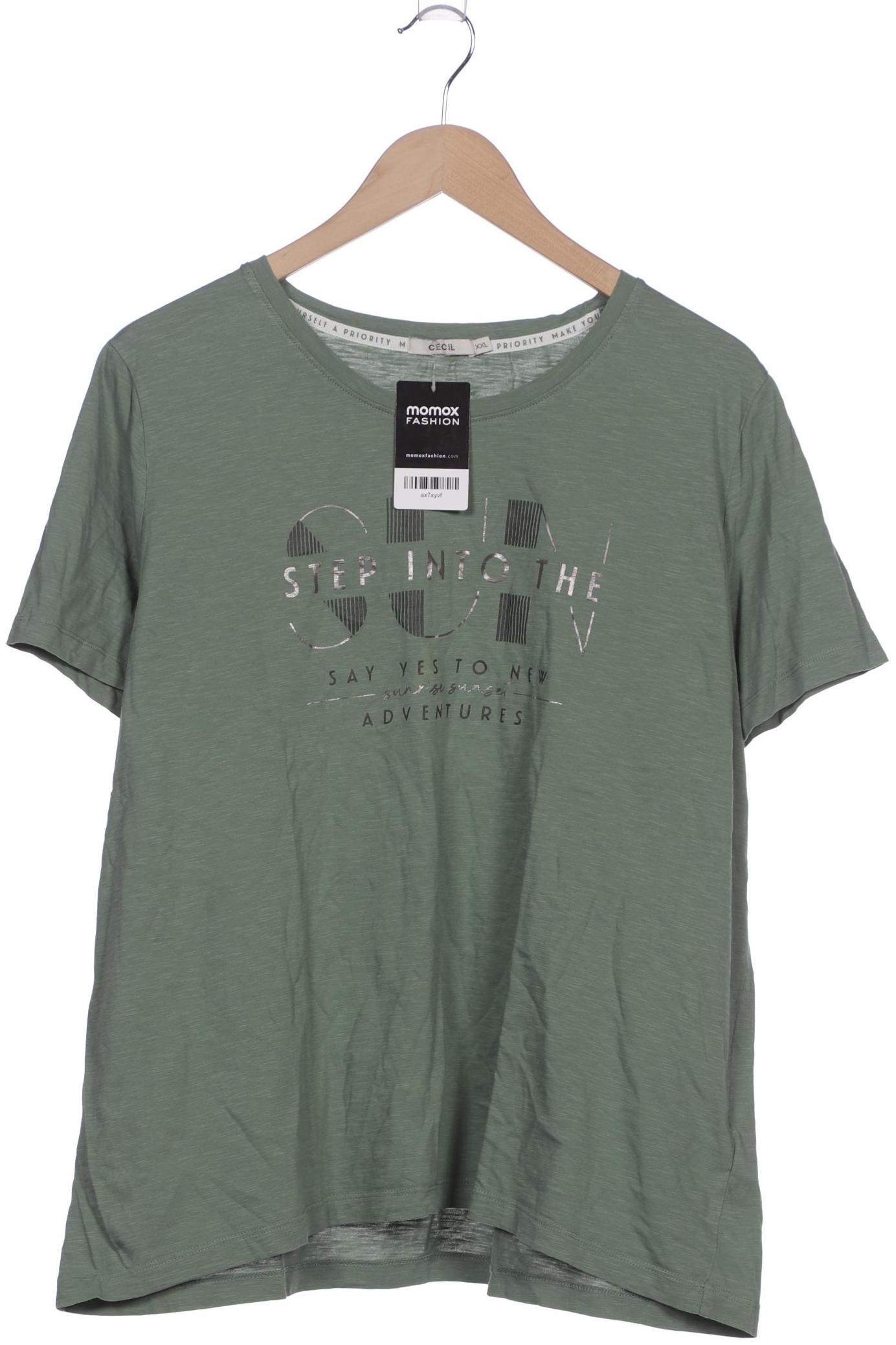 

Cecil Damen T-Shirt, hellgrün, Gr. 46