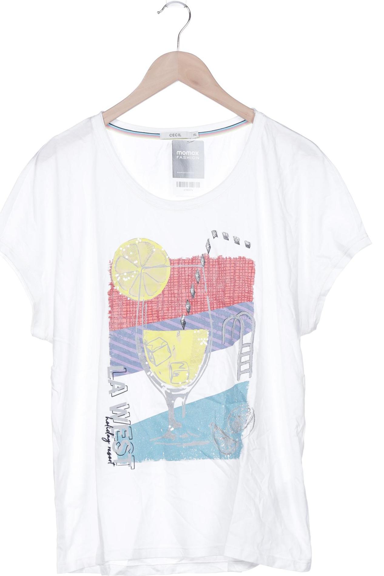 

Cecil Damen T-Shirt, weiß, Gr. 44