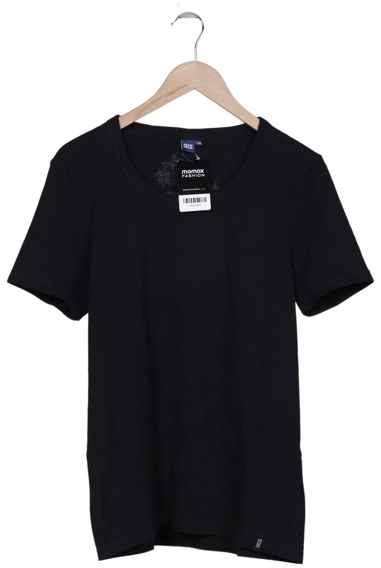 

Cecil Damen T-Shirt, schwarz, Gr. 46